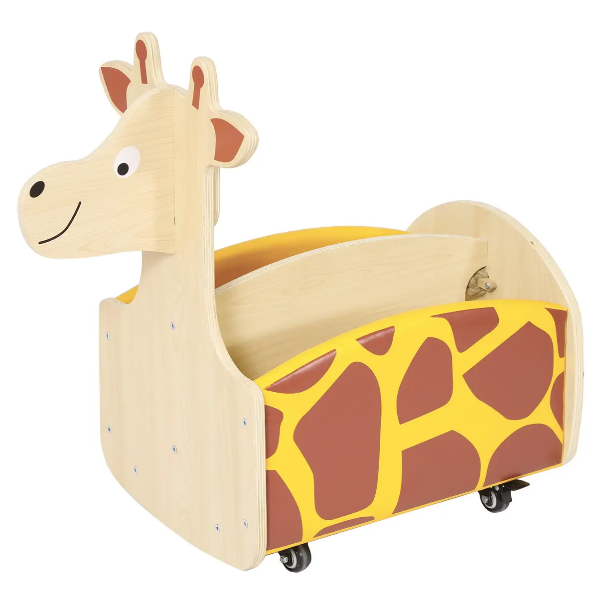Carrellino Contenitore Portalibri Giraffa - Arredo Nido e Infanzia