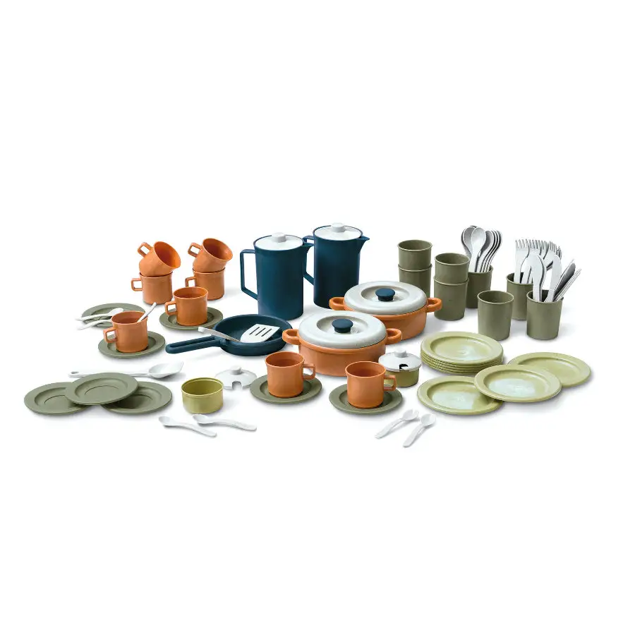 Maxi Set di Stoviglie in BIOplastica – 79 Pezzi - Cucine e gioco simbolico