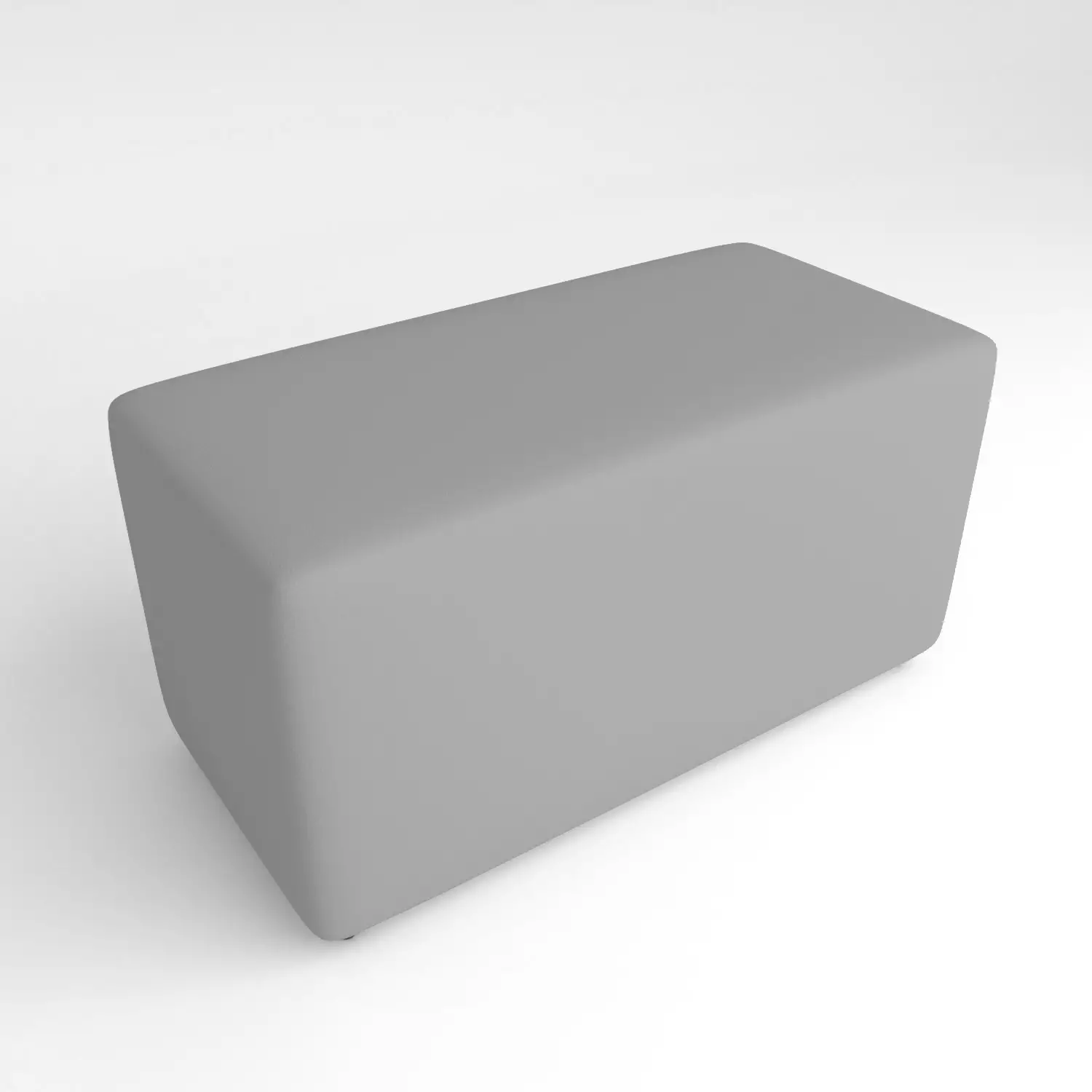 Pouf Ecopelle Ignifugo 2 Posti H 40 Grigio Per Un Ambiente Scolastico Innovativo - Salottini e arredi morbidi