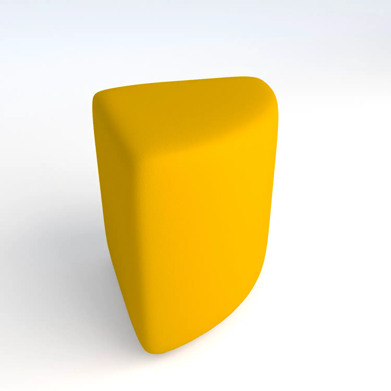 Pouf Ecopelle Ignifugo Angolare H 40 Giallo Per Ambienti Scolastici Innovativi - Salottini e arredi morbidi