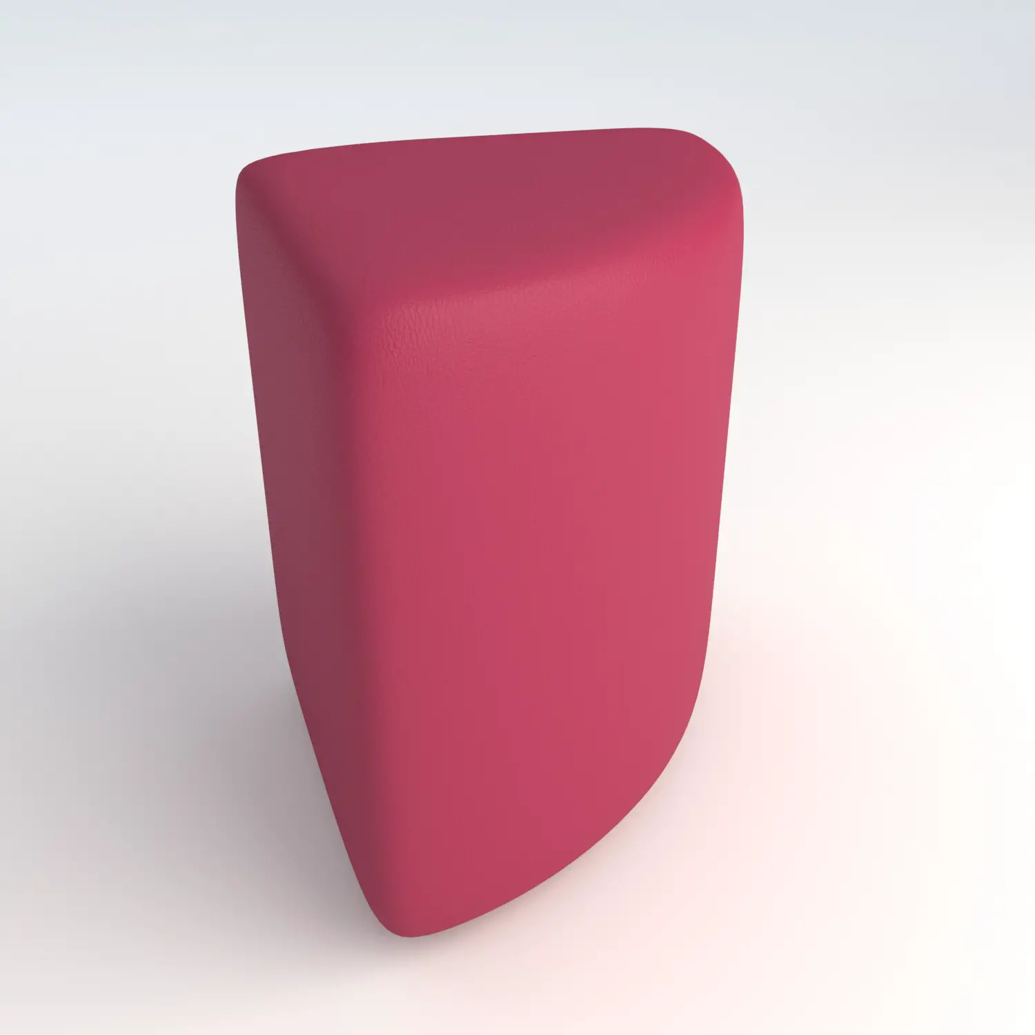 Pouf Ecopelle Ignifugo Angolare H 46 Fucsia Per Ambienti Scolastici Innovativi - Salottini e arredi morbidi