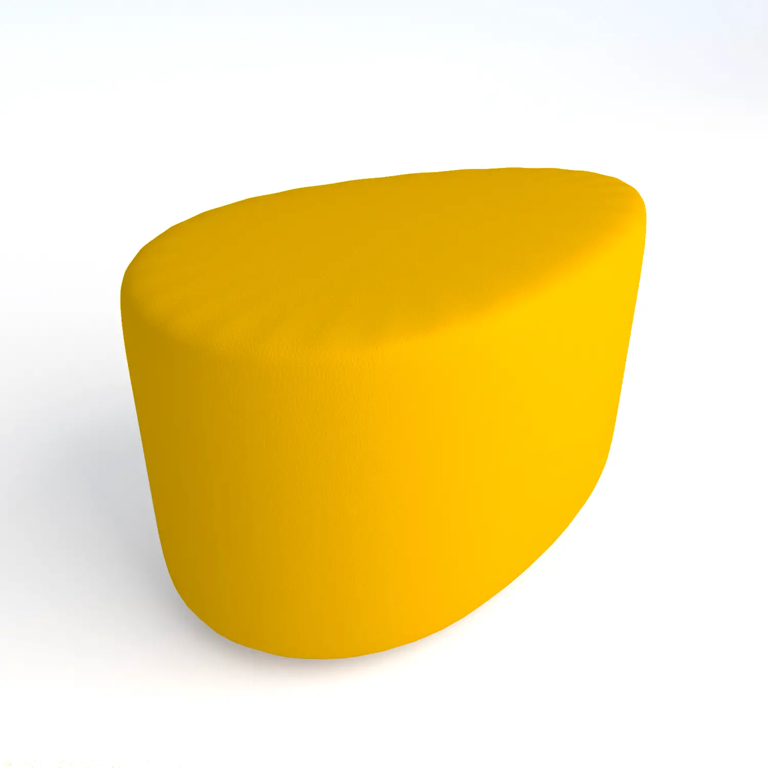 Pouf Ecopelle Ignifugo Goccia H 46 Giallo Per Ambienti Scolastici Innovativi - Salottini e arredi morbidi