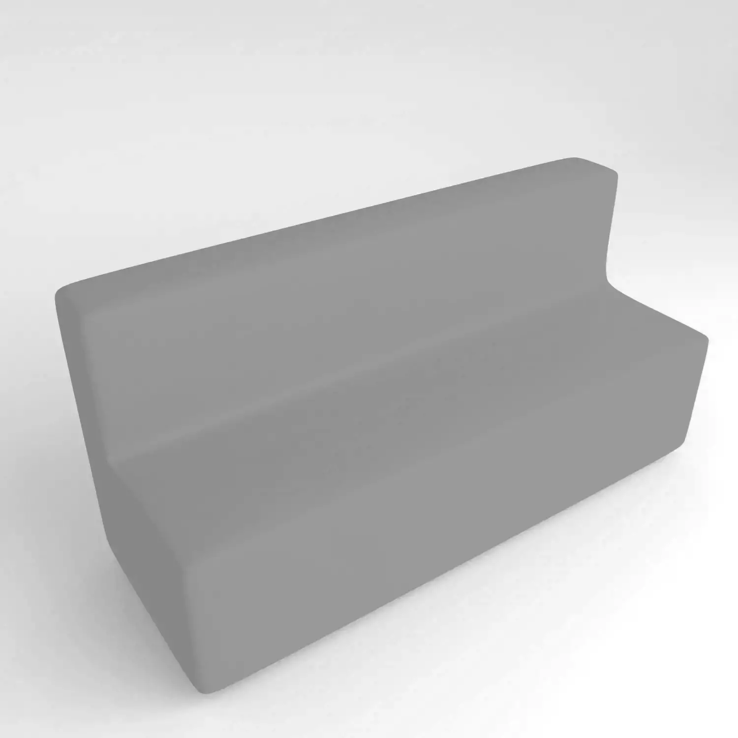 Divano Ecopelle Ignifugo 4 Posti H 40 Grigio Per Ambienti Scolastici Innovativi - Salottini e arredi morbidi
