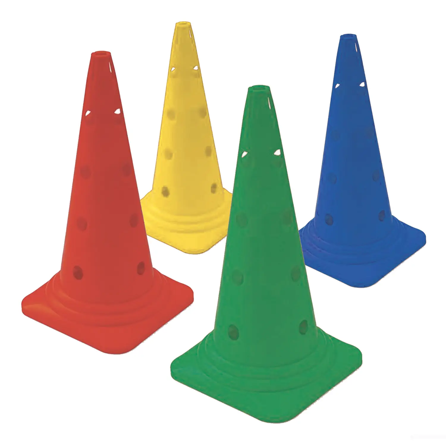 Coni Psicomotricità a 16 fori Altezza 53 cm. Set 4 Colori - Percorsi psicomotori
