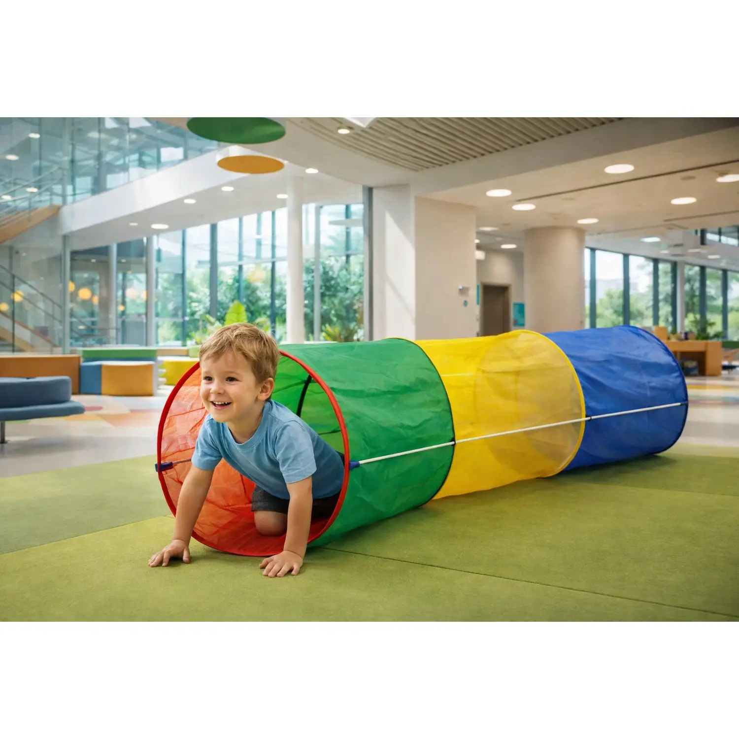 Tunnel Gioco Richiudibile per Attività Motorie cm. 60x240 - Percorsi psicomotori