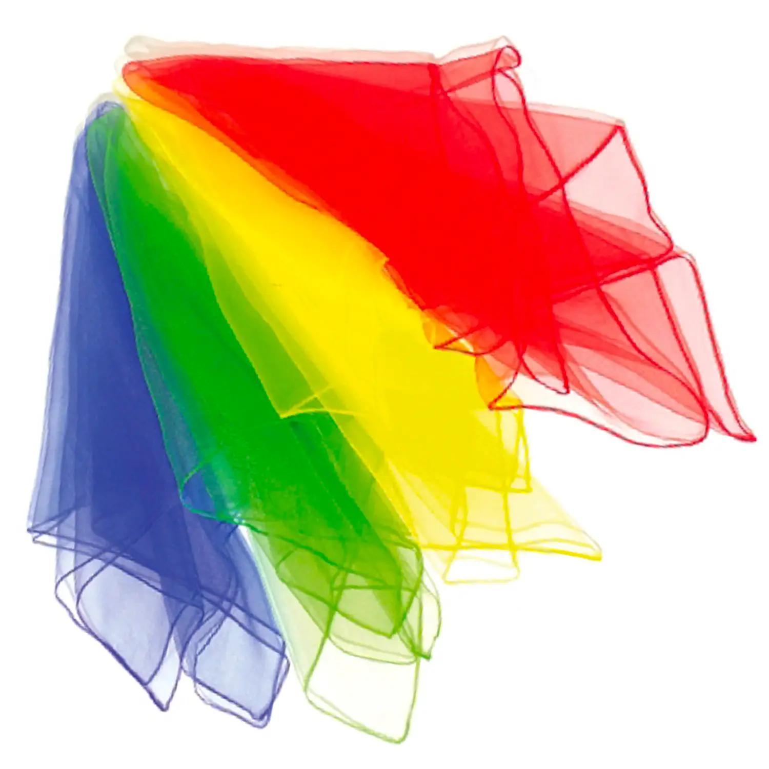 Foulard Colorati per Giochi Motori e Ginnastica Ritmica 4 Colori - Equilibrio e coordinamento