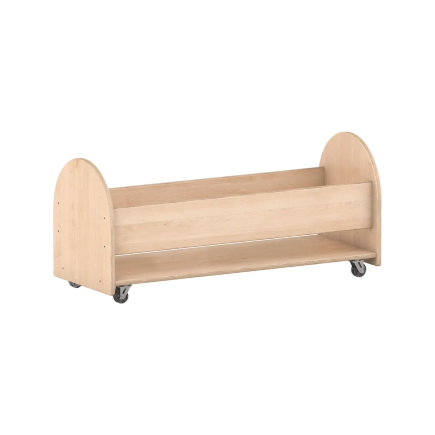 Carrello in Legno Porta Cuscini Pouff Arcobaleno - Arredo Nido e Infanzia