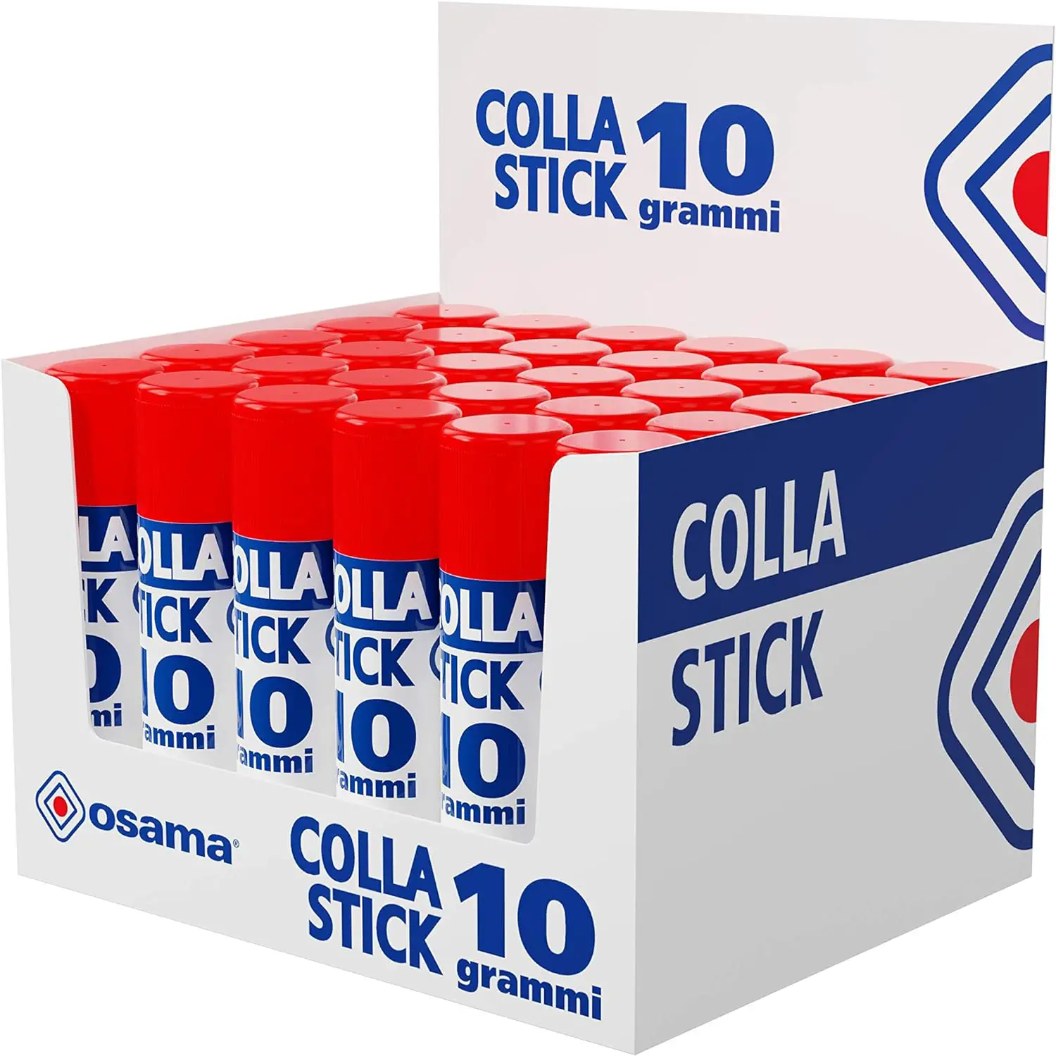 Colla Stick 10 Grammi, Perfetta a Scuola Casa Ufficio, Confezione 30 Pezzi - Nastri adesivi e colle