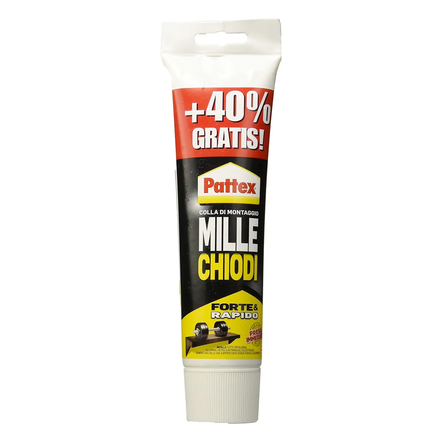 Colla Millechiodi Pattex Forte&Rapido 250gr+100gr Omaggio - Nastri adesivi e colle
