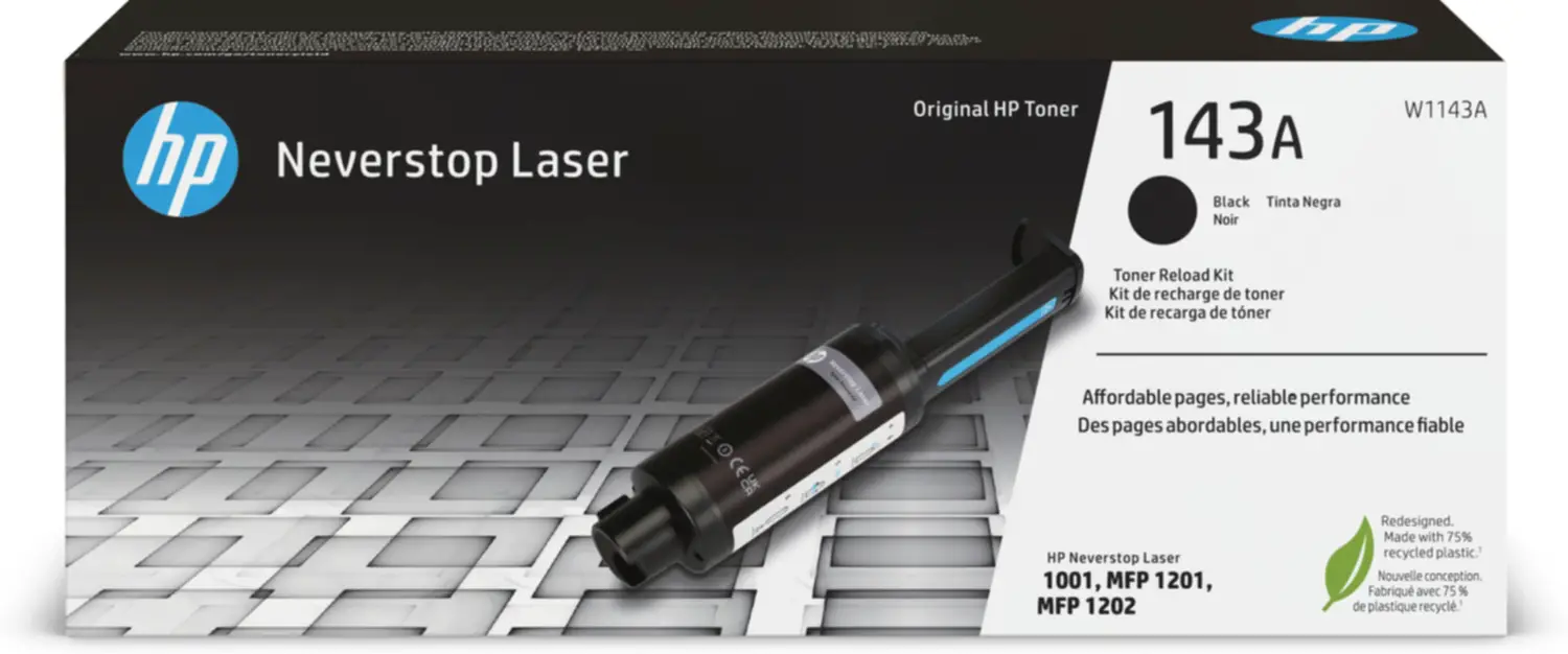 Kit Ricarica Toner Nero Originale Neverstop HP 143A - Consumabili