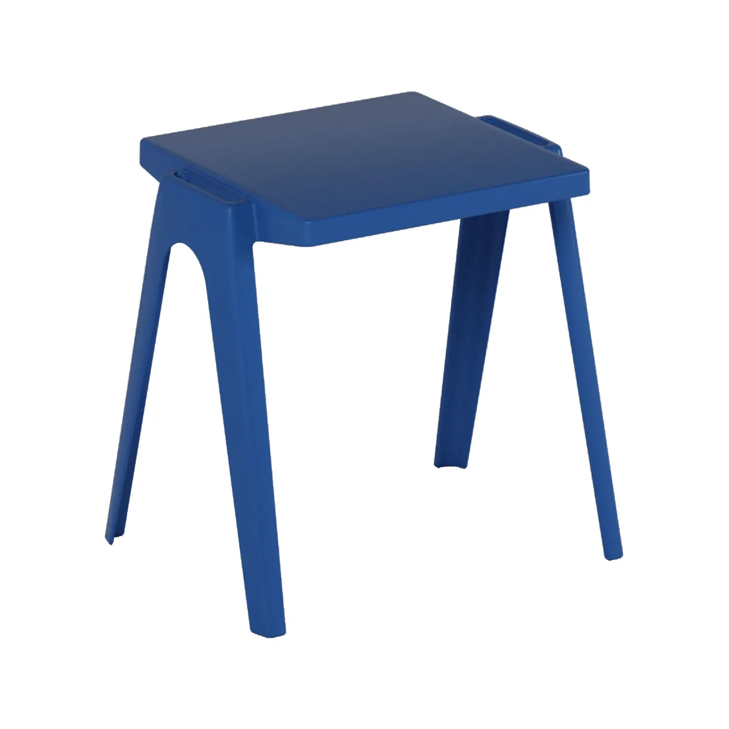 Banco Monoposto in Polipropilene per Esterni – Altezza 64 cm Blu | Conforme CAM - Arredo serie Aula 3.0