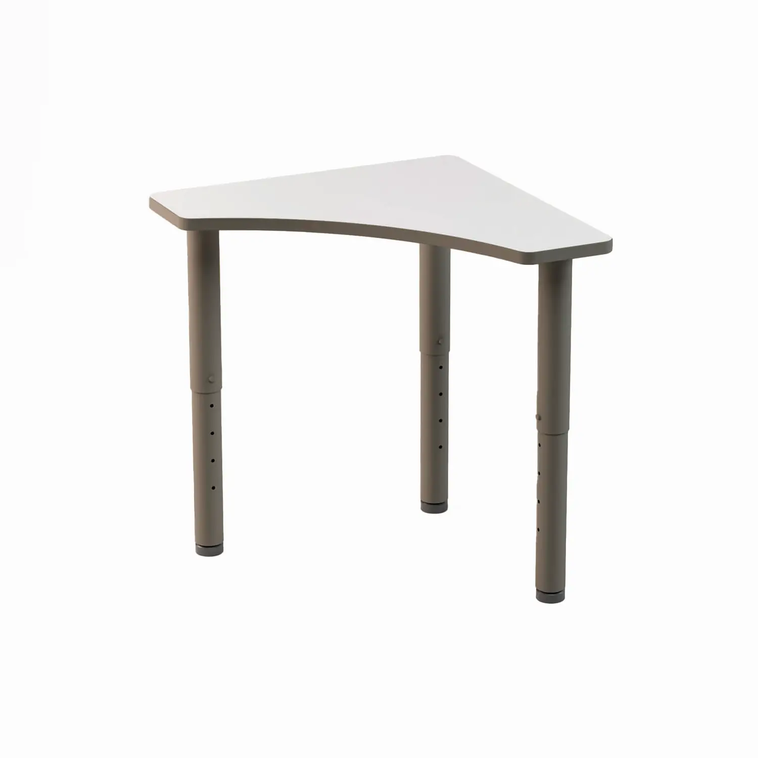 Tavolo Angolare Spica Regolabile in Altezza 52-76 cm – Modulare con Top Bianco CAM - Arredo serie Aula 3.0
