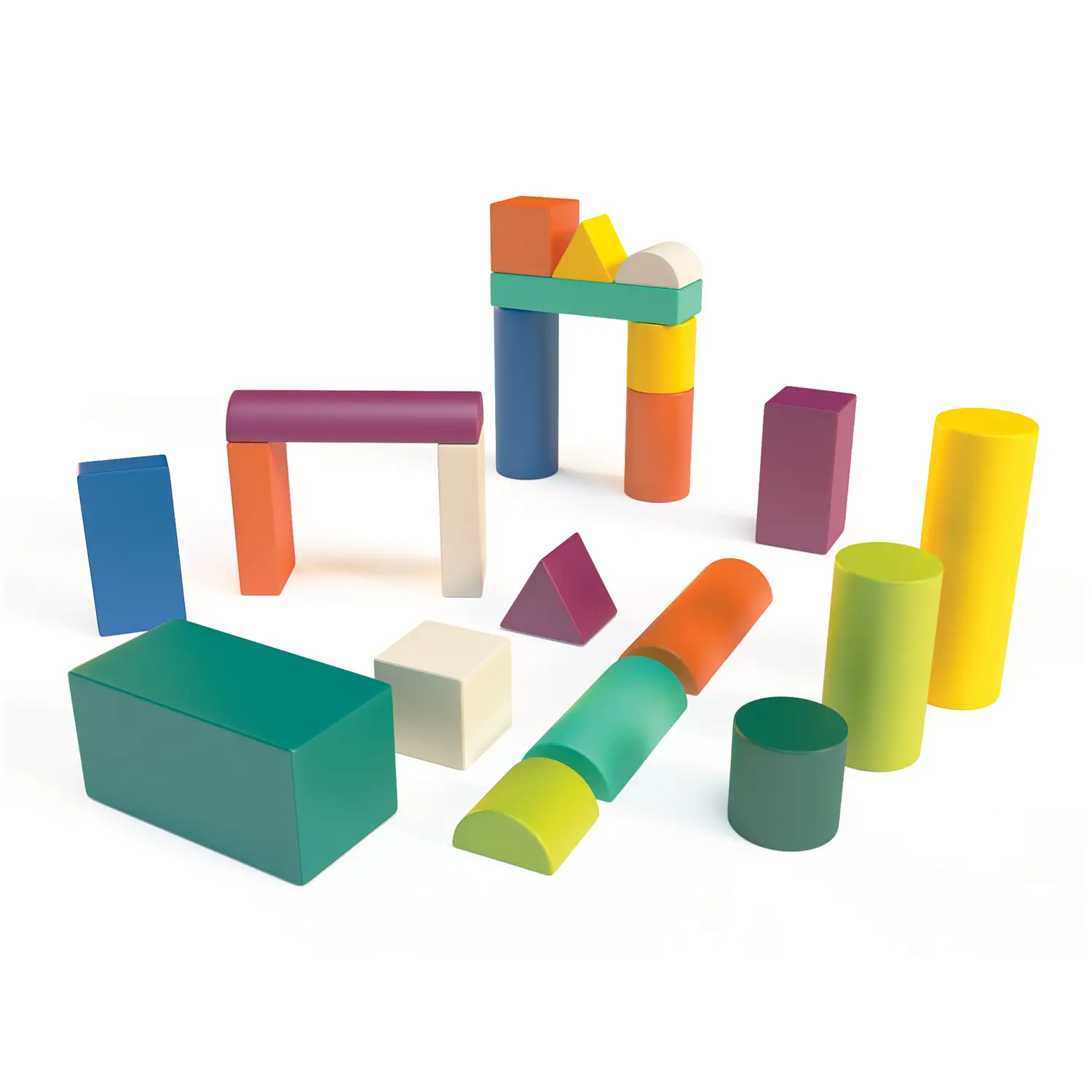 Percorsi Morbidi per la Scuola dell’Infanzia – Set Completo 8 Forme 40 - Angoli gioco e relax