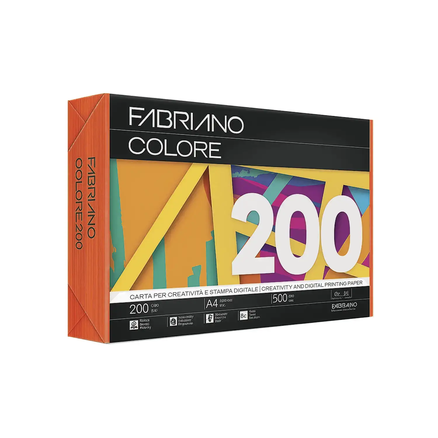 Carta Per Fotocopie Fabriano Colore 200 Gr/mq A4 Aragosta Risma 100 Fogli - Carta e cartoncino