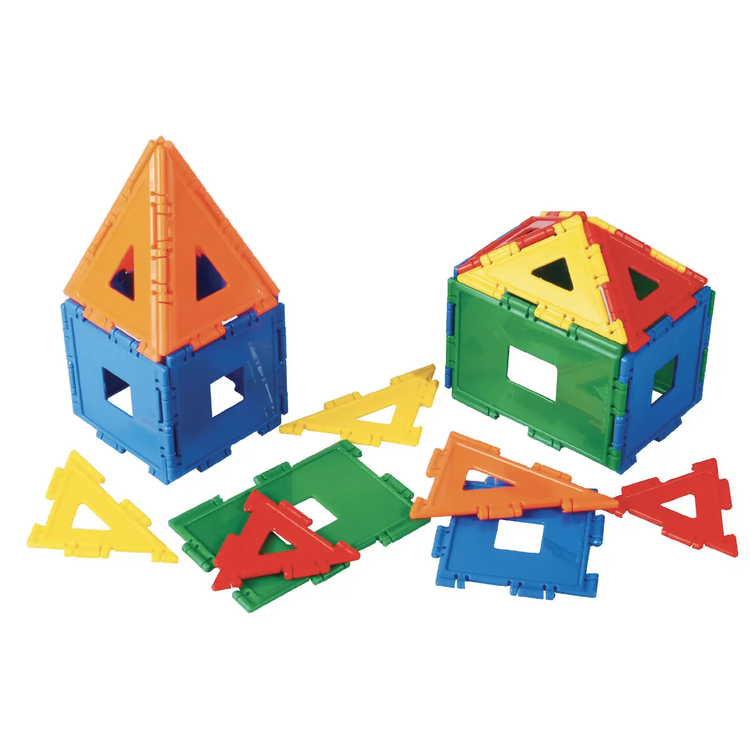 Costruzioni GeoBlock Architetto - 120 pezzi per costruire solidi e figure tridimensionali - Costruzioni in plastica