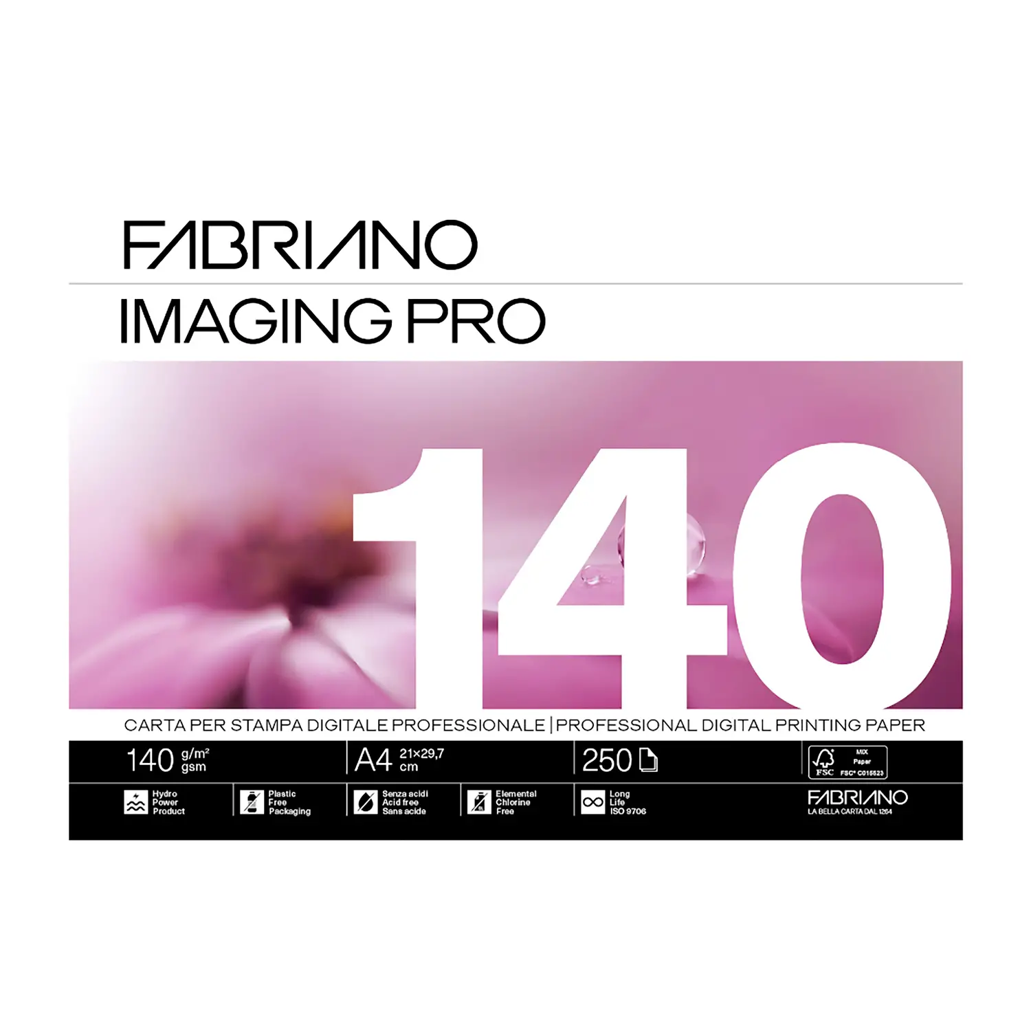 Carta Fabriano Imaging Pro A4 140gr • 250 Fogli - Carta e cartoncino