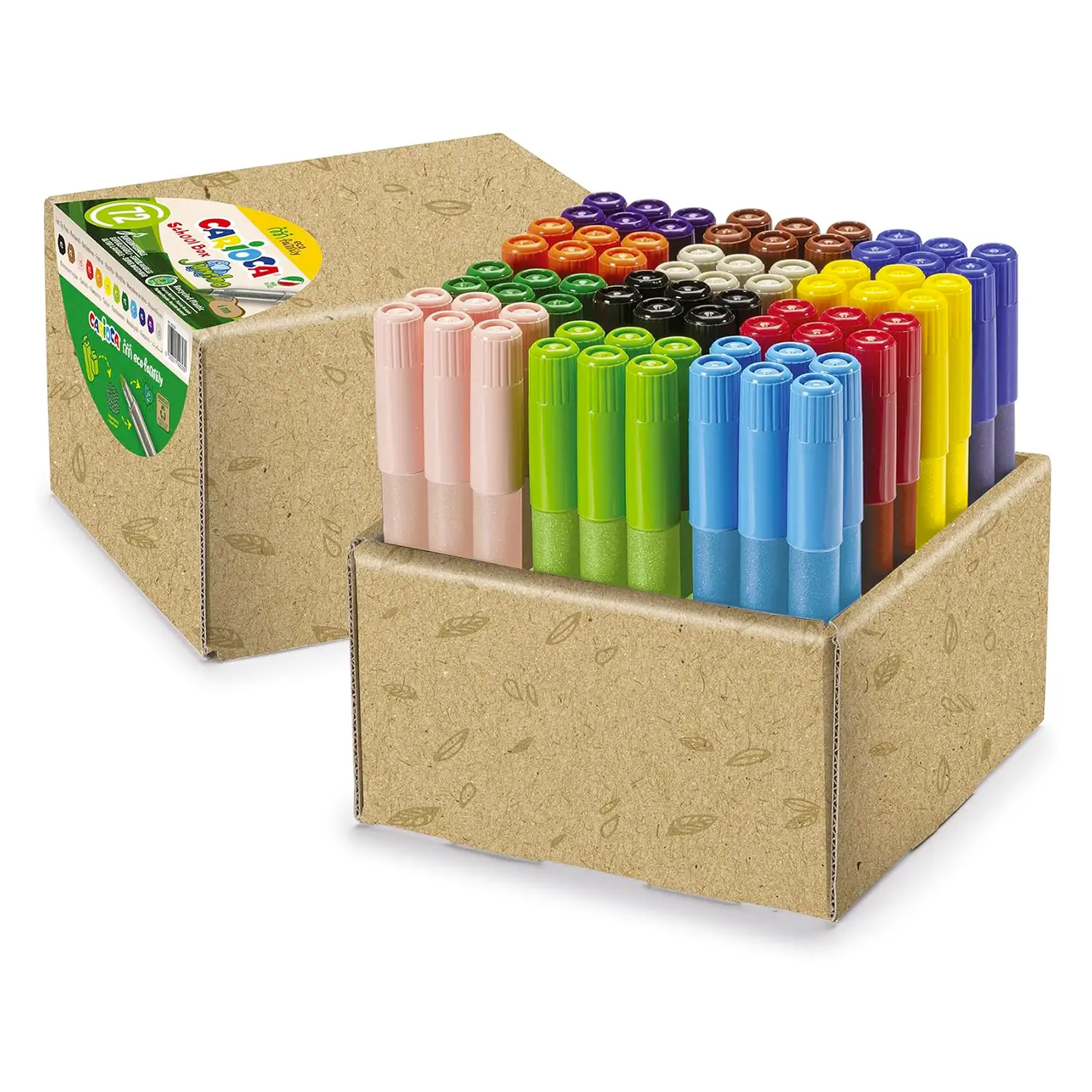 Schoolbox Ecofamily Jumbo Carioca Pennarelli 72 Pezzi - Pennarelli
