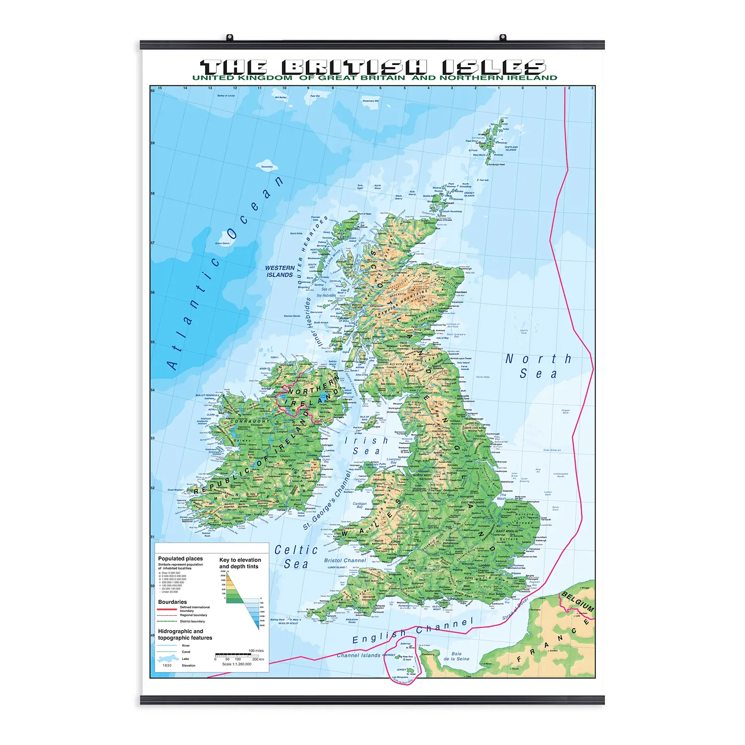 Carta Geografica Madrelingua Gran Bretagna - Geografia e scienze naturali