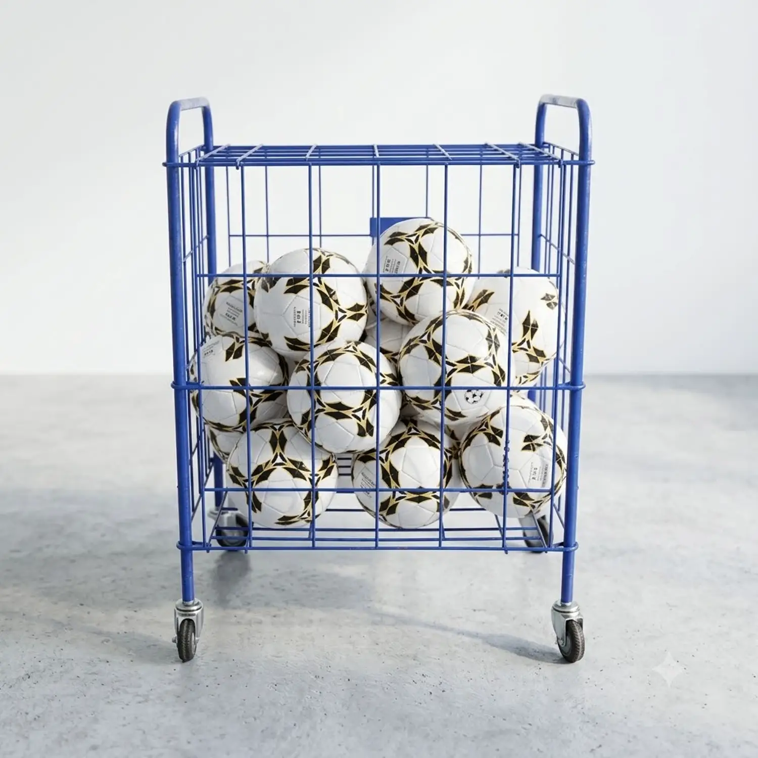 Carrello Portapalloni Ripiegabile in Acciaio - Attrezzature sportive