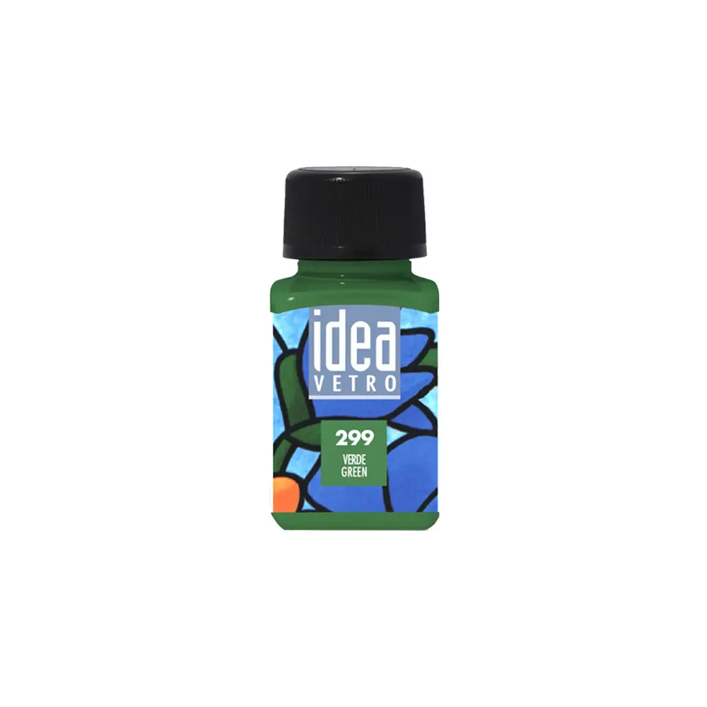 Colori per Vetro Idea - 60 ml Verde - Colori per vetro e ceramica