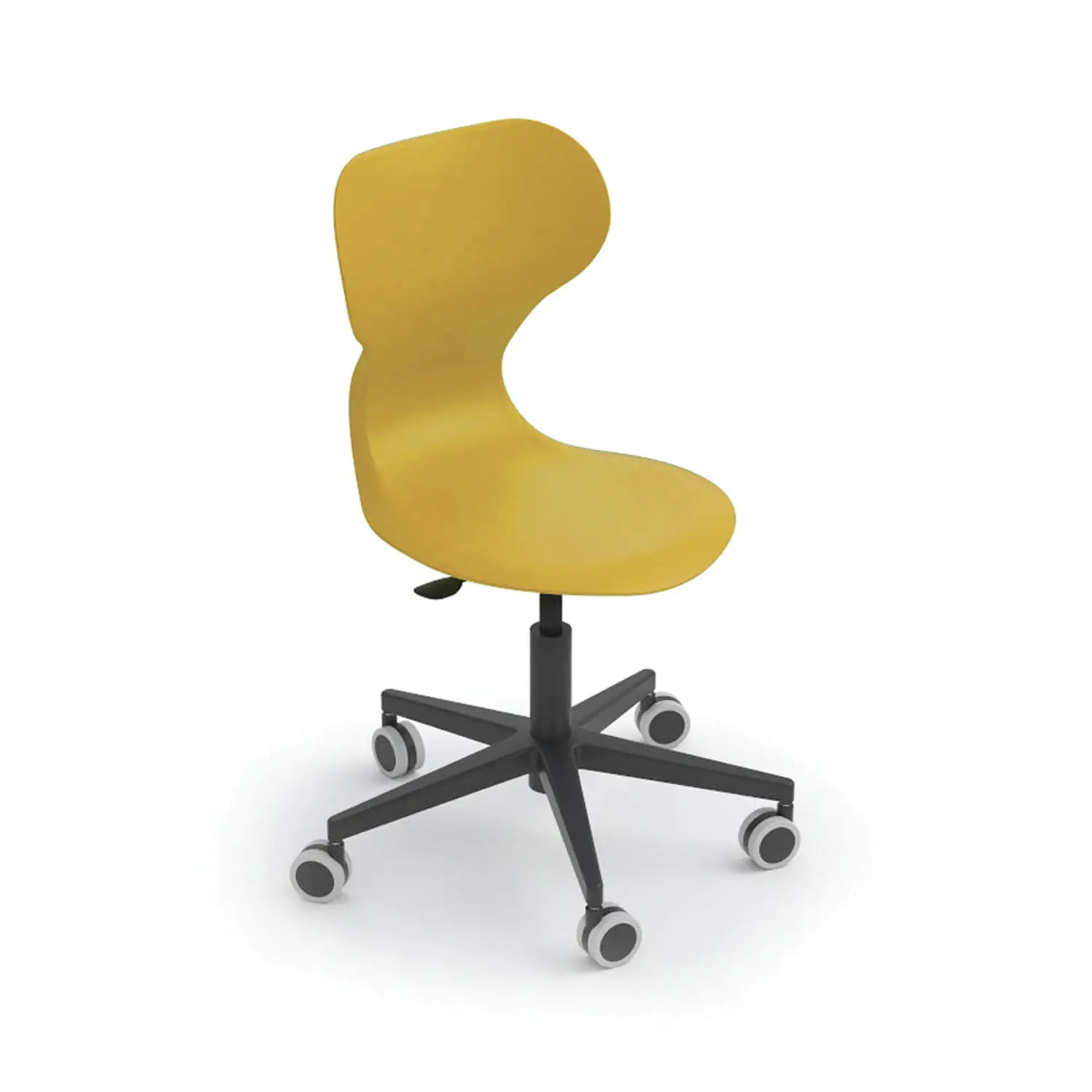 Sedia Mia Lift Regolabile Gialla Misura 4-5-6 – Sedia Ergonomica con Ruote per Scuole - Arredo scuola dell'obbligo