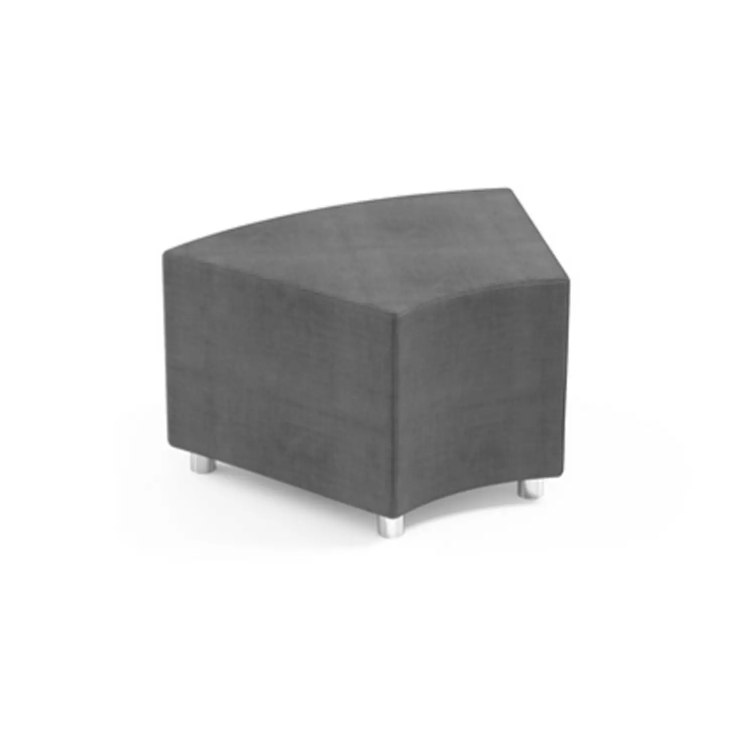 Pouff Angolare Grigio H 45 cm – Seduta Modulare per Scuole - Arredo scuola dell'obbligo