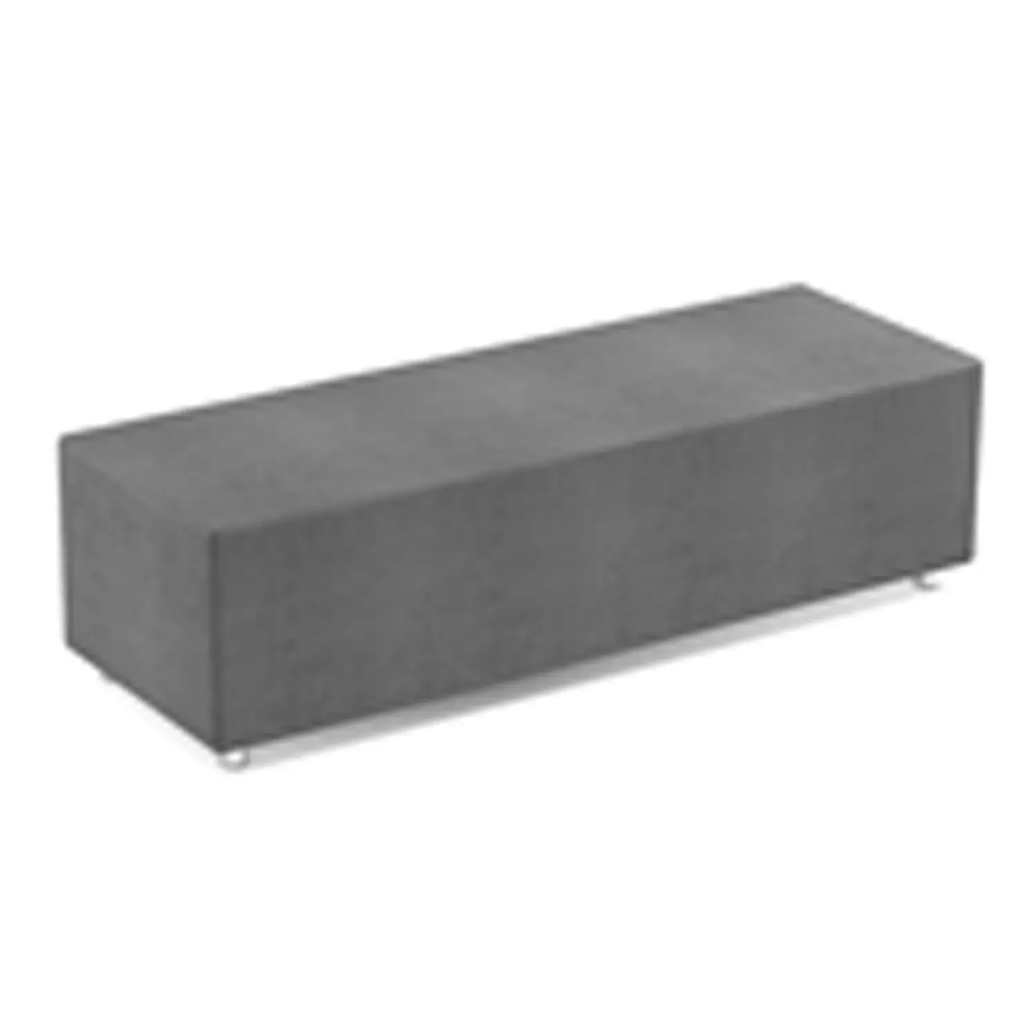 Pouff Rettangolare Cm.55x160 - H 45 Cm - Grigio Per Ambienti Scolastici Innovativi - Arredo scuola dell'obbligo