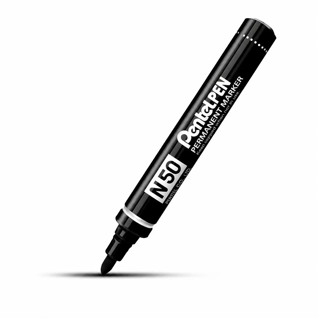 Marker Permanente Pentel N50 Nero – Punta Tonda 4,3 mm - Pennarelli