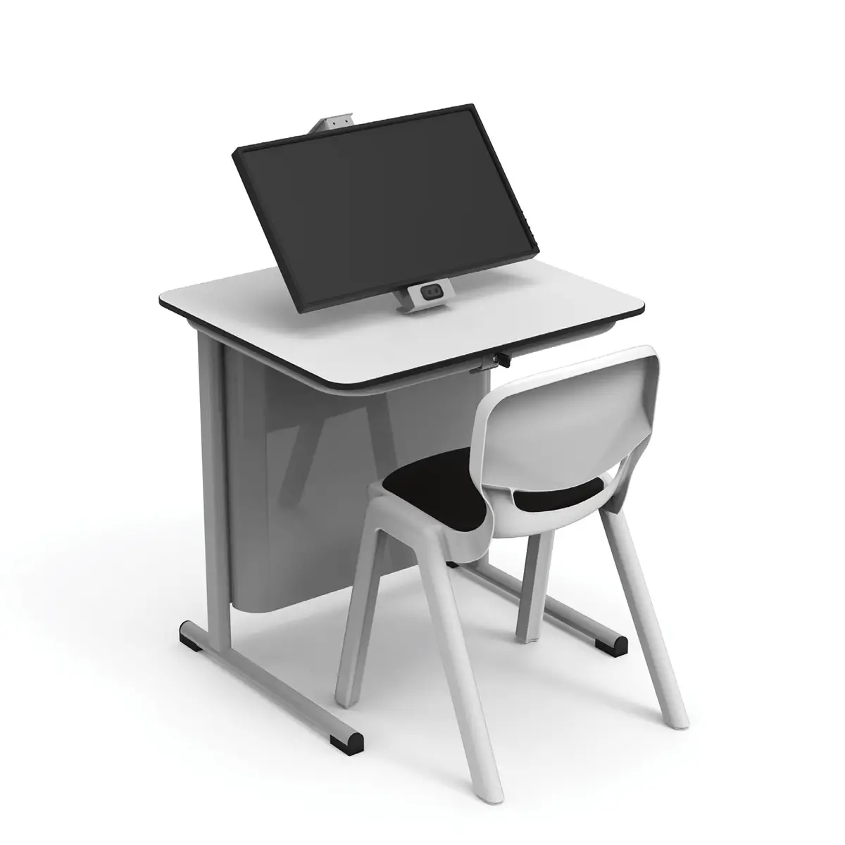 Dok Station con Mini PC Integrato – Banco Informatico per Scuole - Arredo serie Aula 3.0