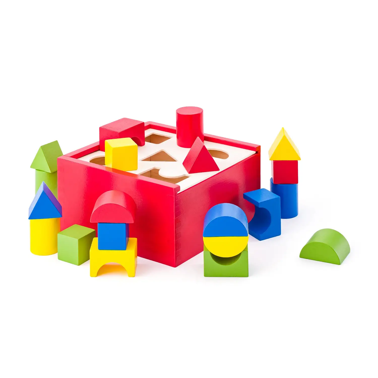 Scatola Passa Forme Grande in Legno – Gioco Educativo a Incastro con Forme Geometriche - Motricità fine