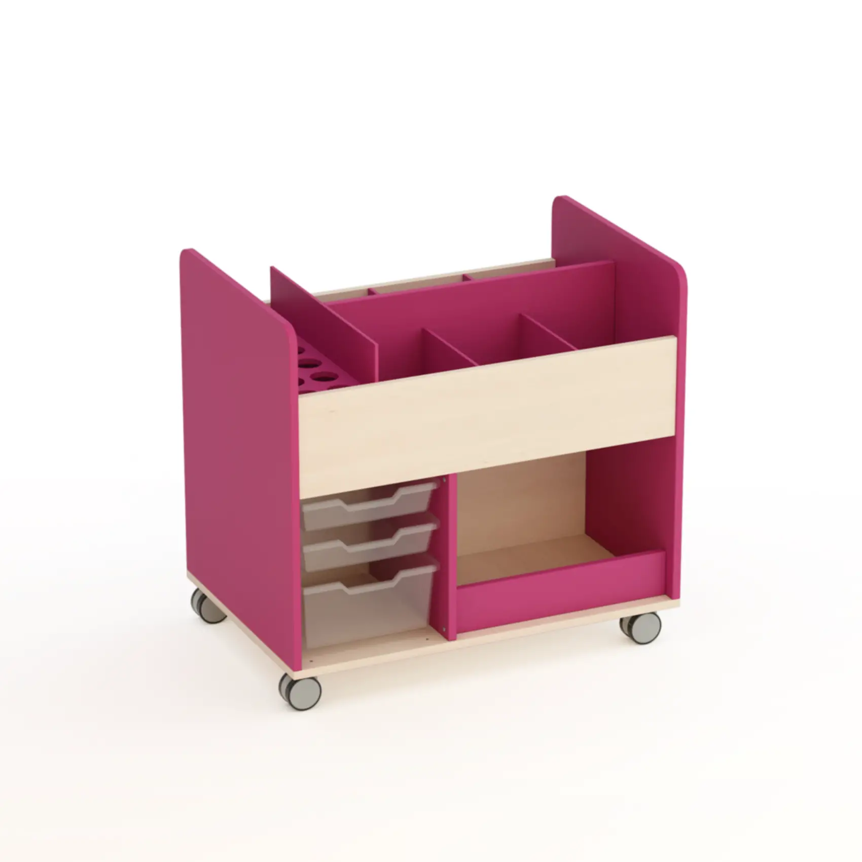 Mobile Scuola Infanzia Kubò Carrello Attività - Conforme CAM - Arredo Nido e Infanzia