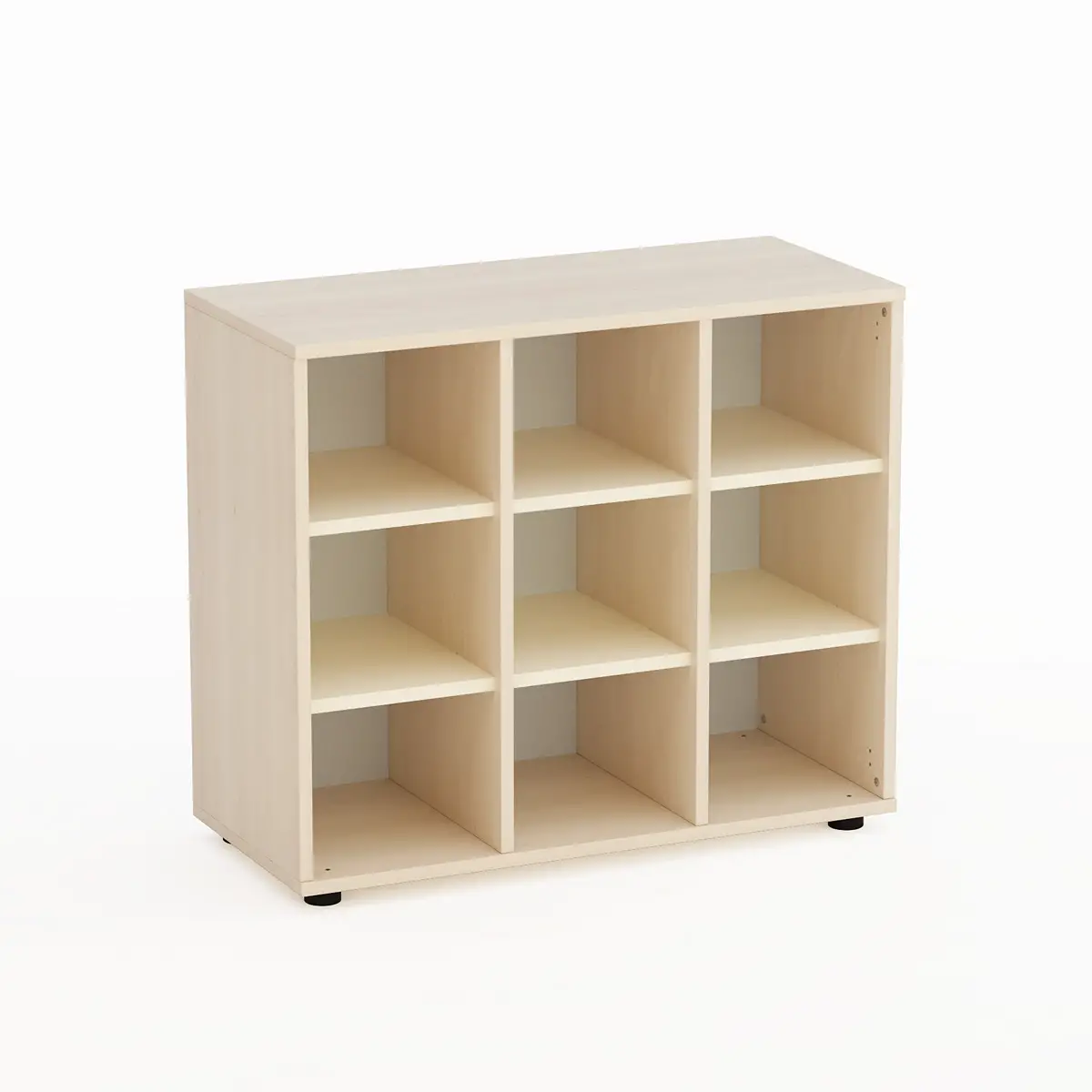 Mobile Scuola Infanzia Kubò Betulla 9 Caselle H 75 Cm. Magnolia - Conforme CAM - Arredo Nido e Infanzia