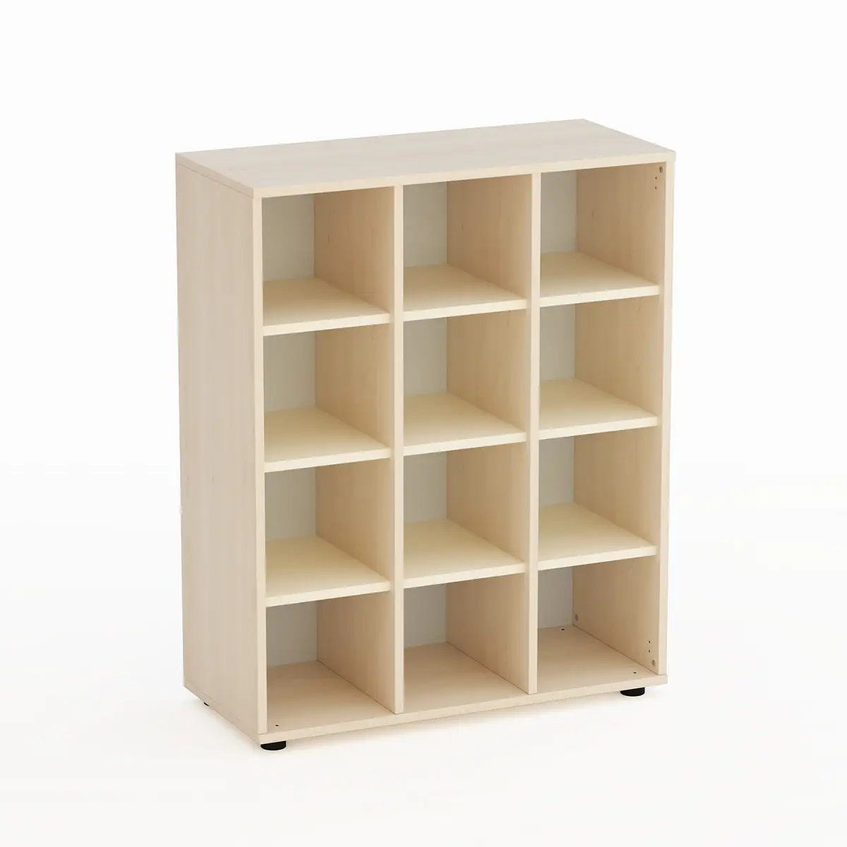 Mobile Kubò Betulla 12 Caselle H 110 Cm. Magnolia - Conforme CAM - Arredo Nido e Infanzia