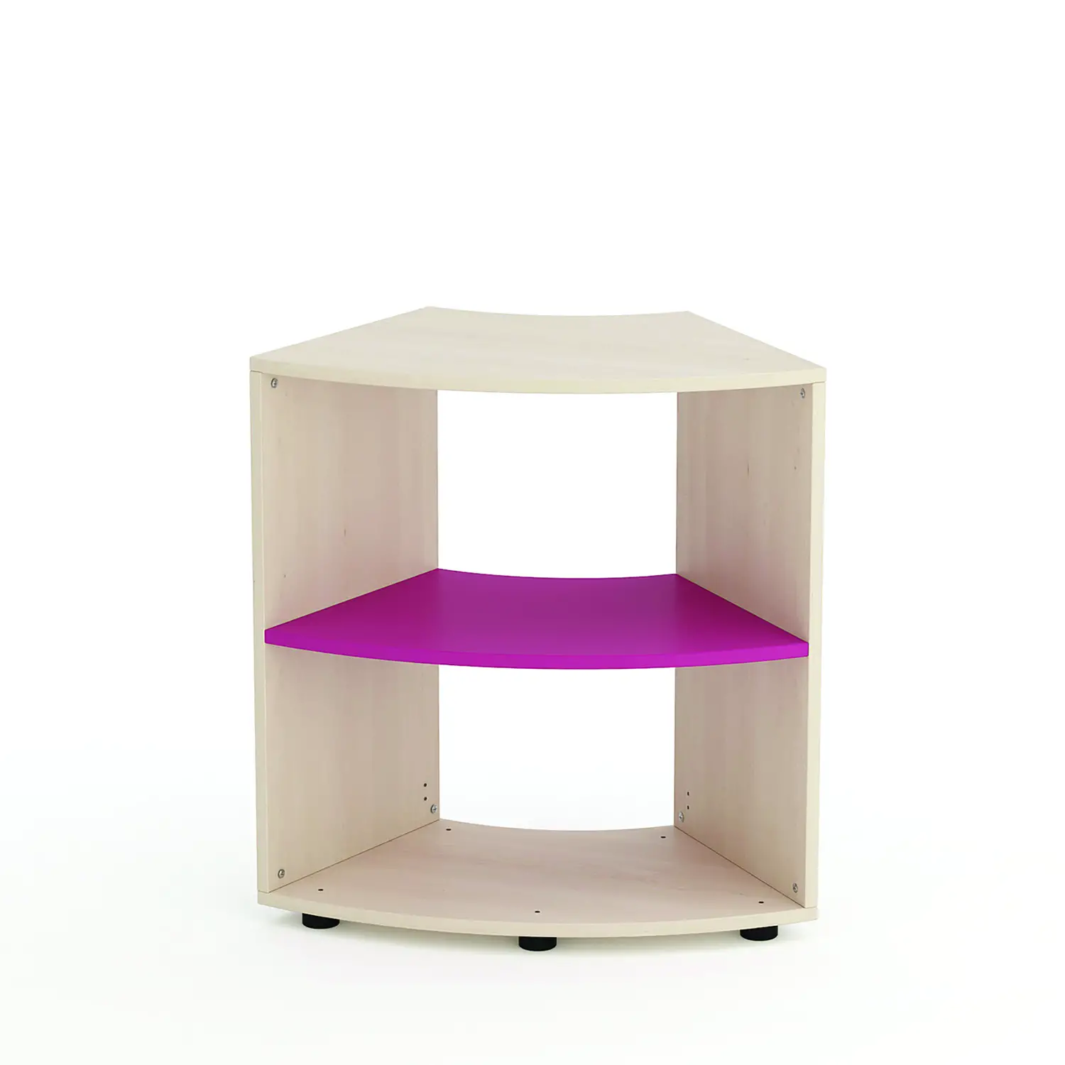 Mobile Scuola Kubò Betulla Curvo 60 Gradi H 75 cm. Rpiani Fucsia - Conforme CAM - Arredo Nido e Infanzia