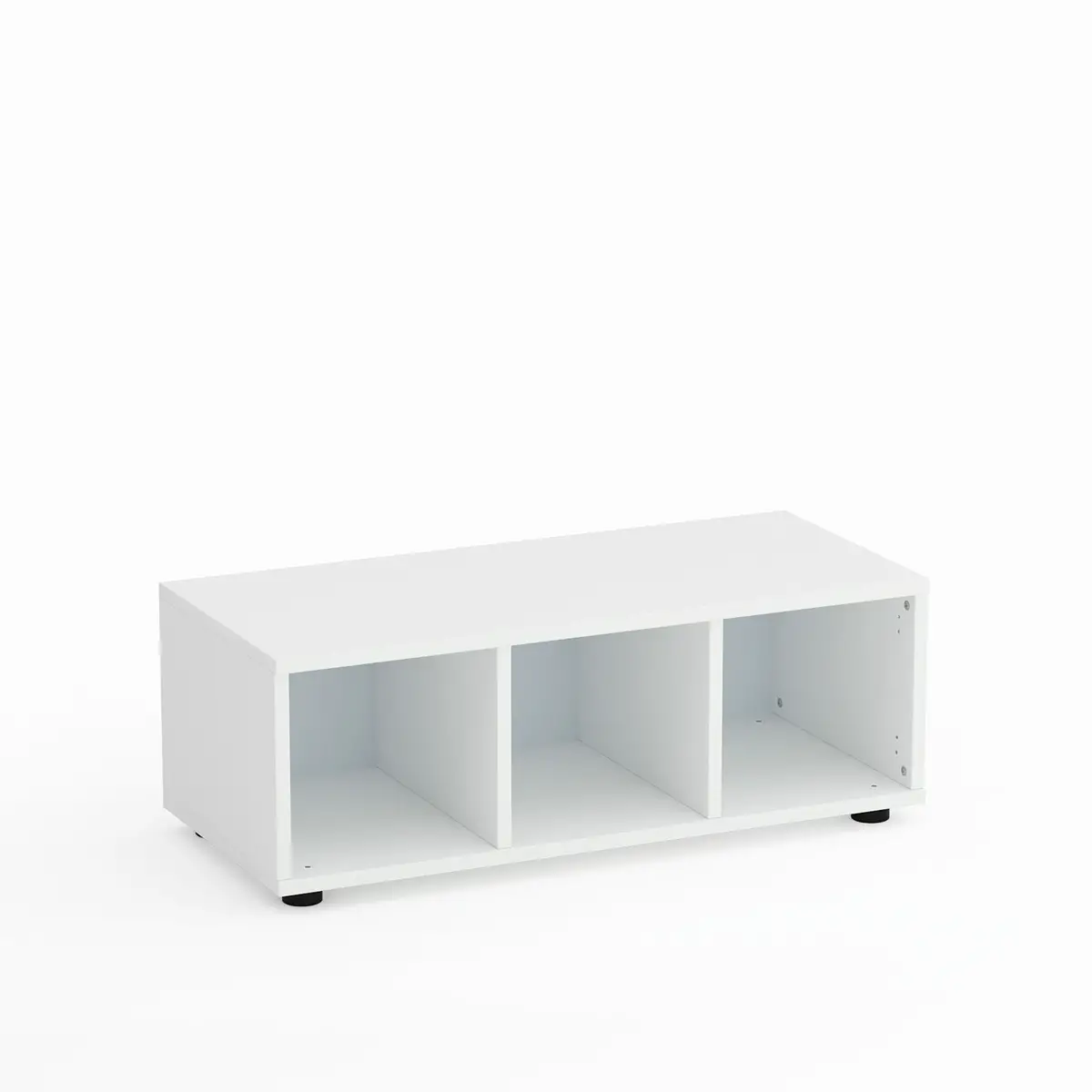 Mobile Scuola Kubò Bianco a 3 Caselle Altezza 30 cm. - Conforme CAM - Arredo scuola dell'obbligo