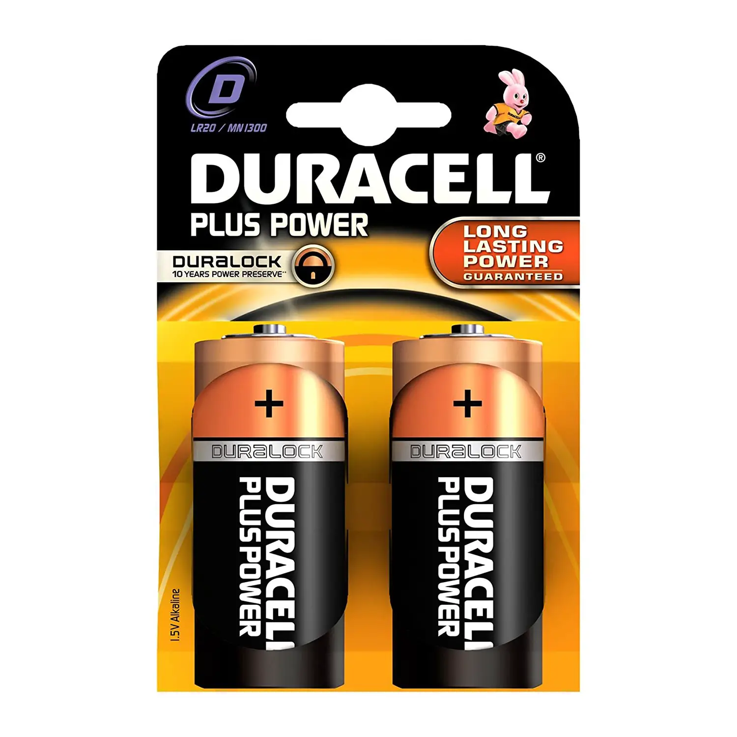 Pile Duracell Pluspower 2 Pezzi Torcia (D) - Cancelleria varia