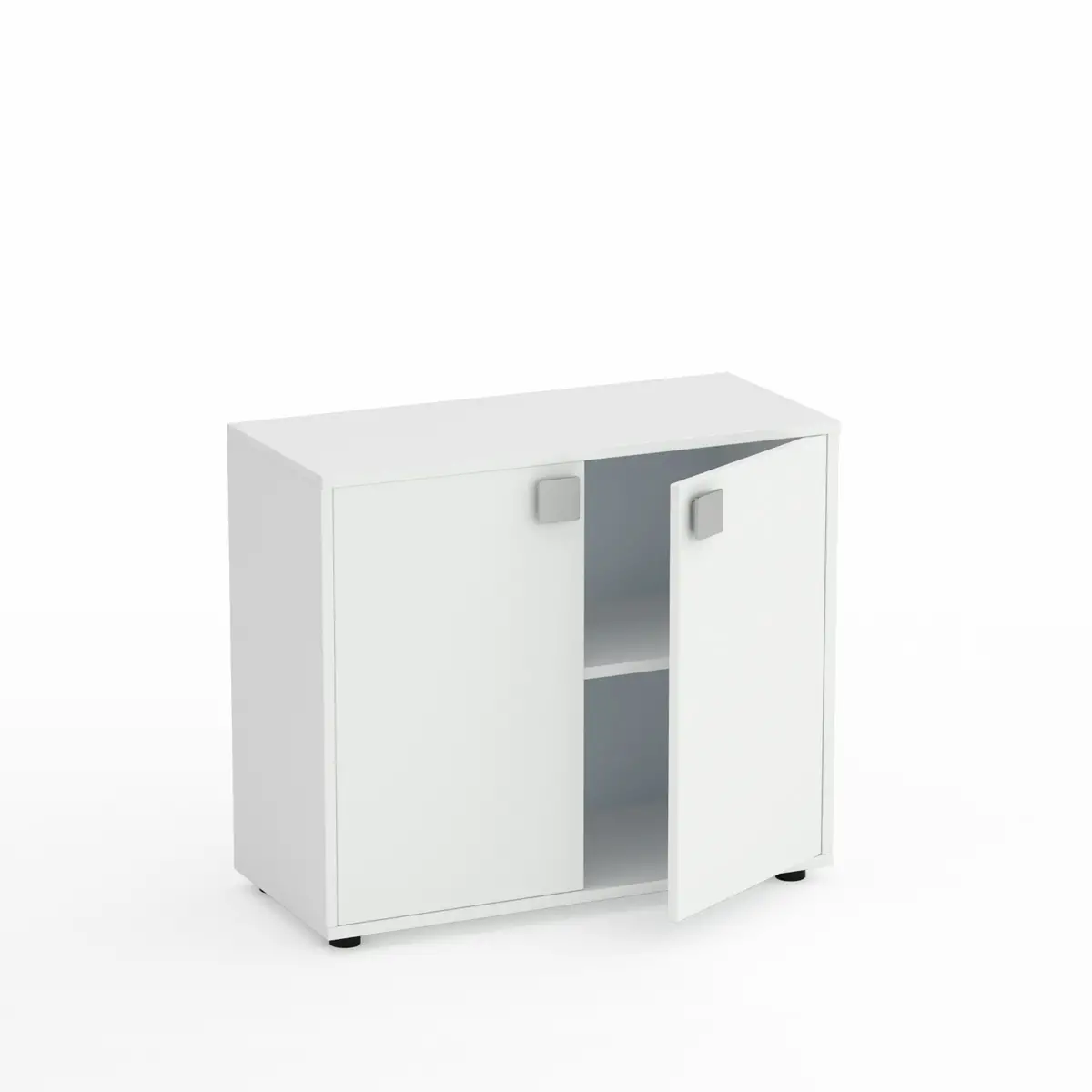 Mobile Scuola Kubò Bianco 2 Ante H 75 cm. Bianco - Conforme CAM - Arredo scuola dell'obbligo