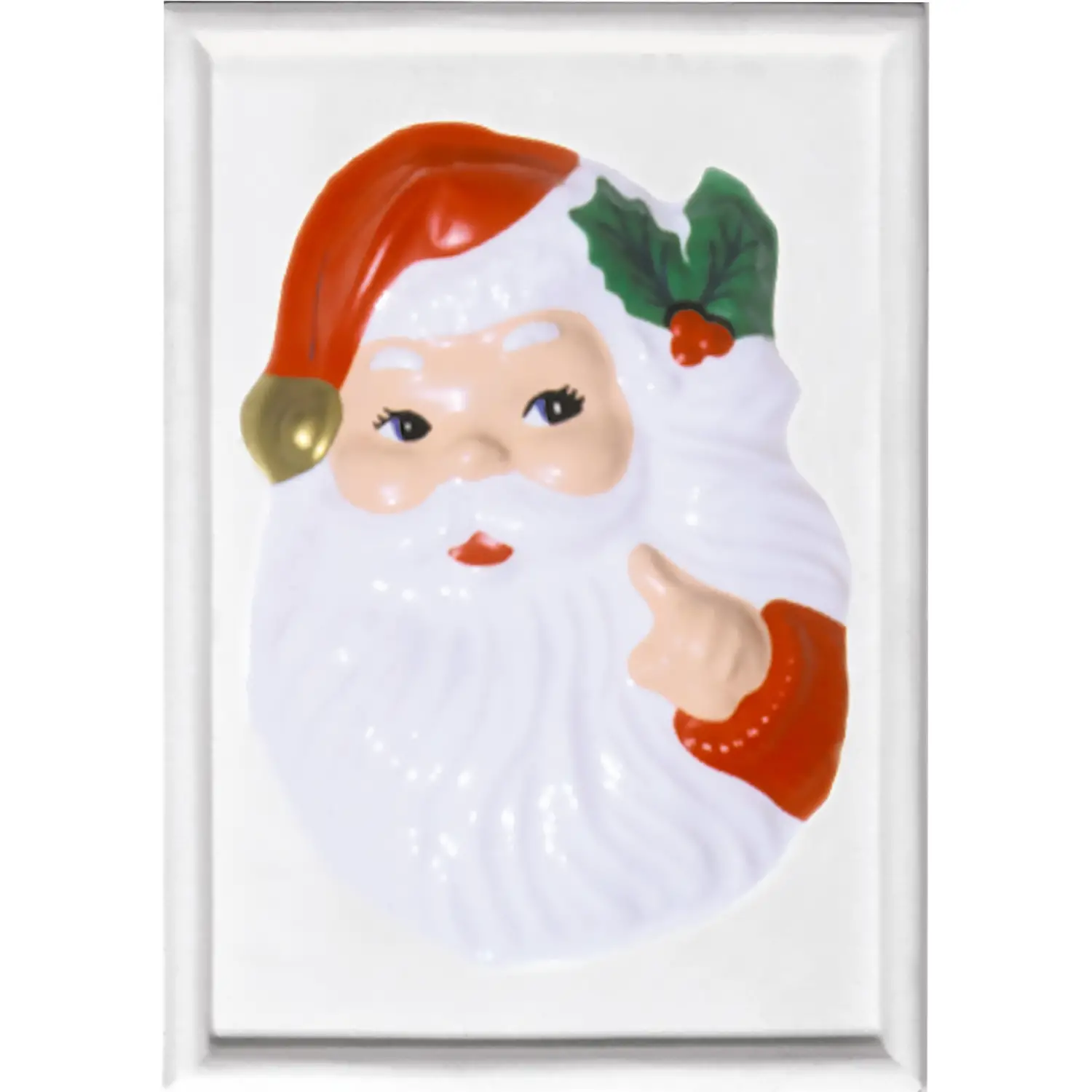 Stampo per Colata – Babbo Natale 1 13x19 cm per Ceramica, Cera e Sapone - Paste per modellare