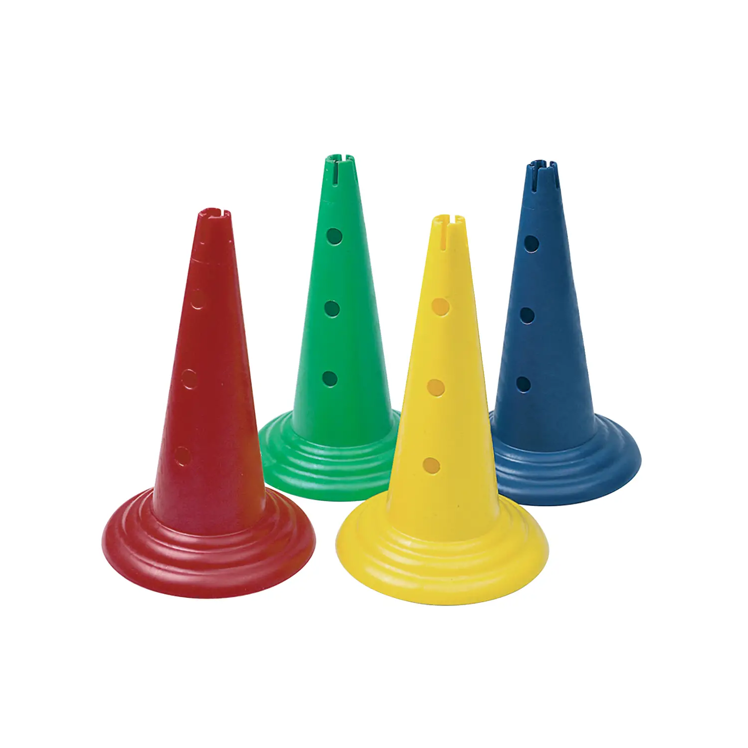 Coni Psicomotori a 3 Fori 50cm. 4Pezzi - Percorsi psicomotori