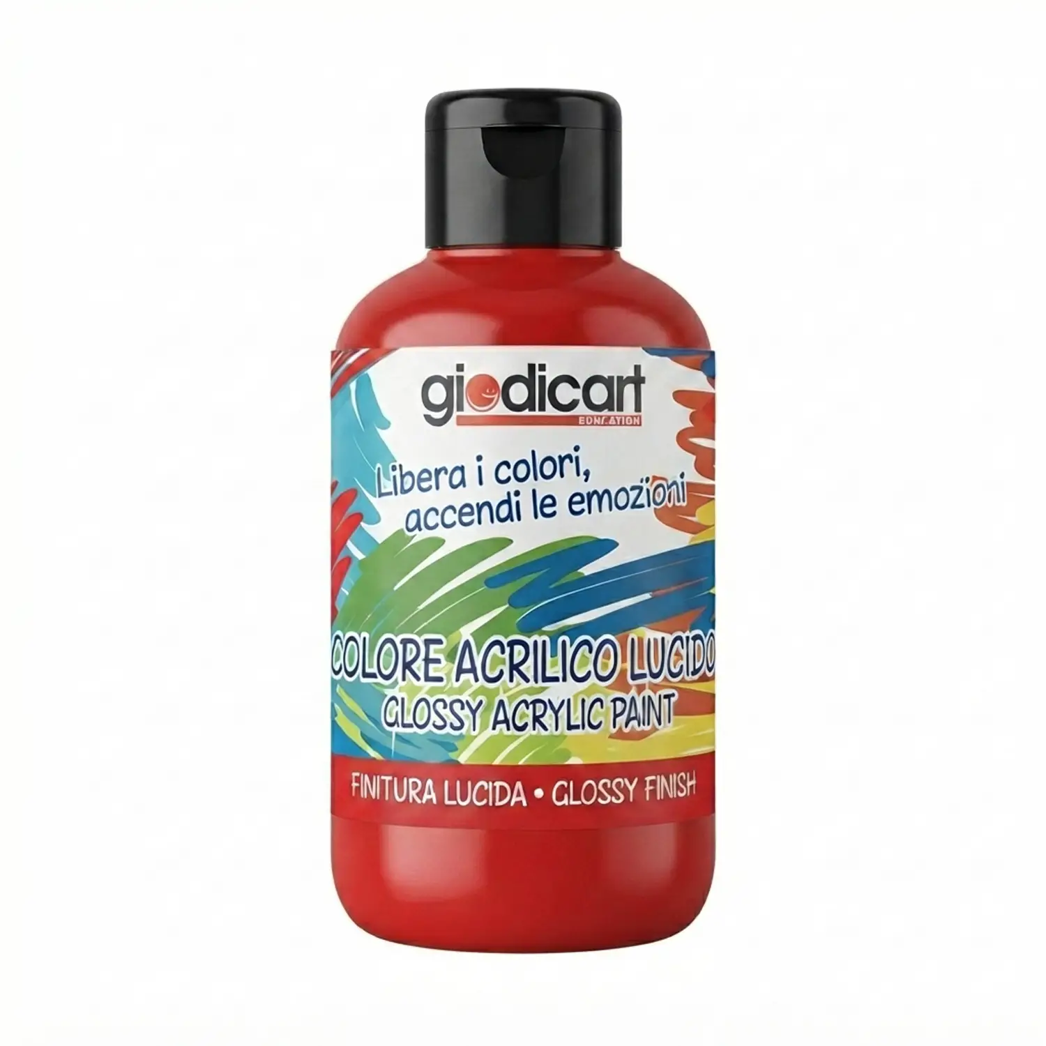 Tempera Acrilica Giodicolor - 500 ml - Rosso - Tempere