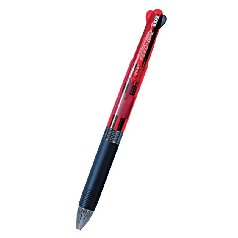 Penna a Scatto Pilot Feed GP a 2 colori (nero-rosso). Penna a sfera 1 mm a scatto. - penne pennarelli ufficio