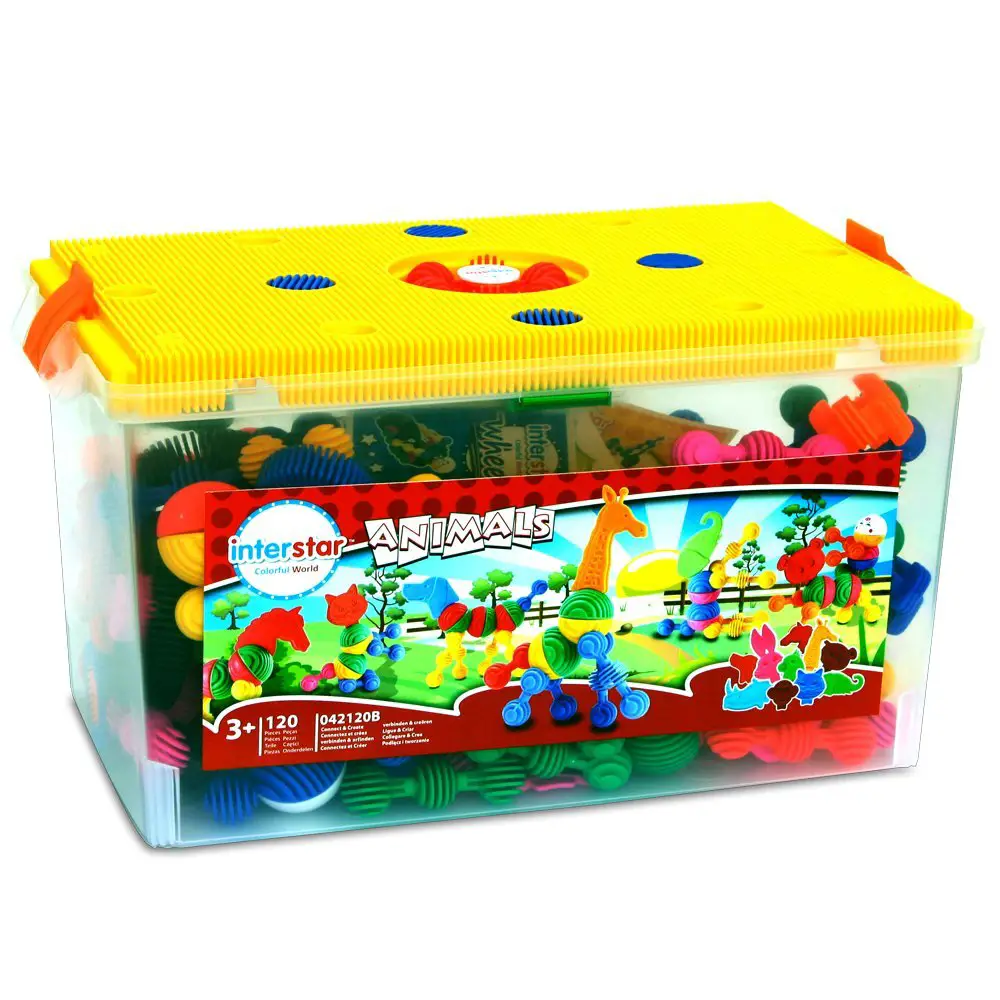 Costruzioni Interstar Animali 120 Elementi - Costruzioni in plastica