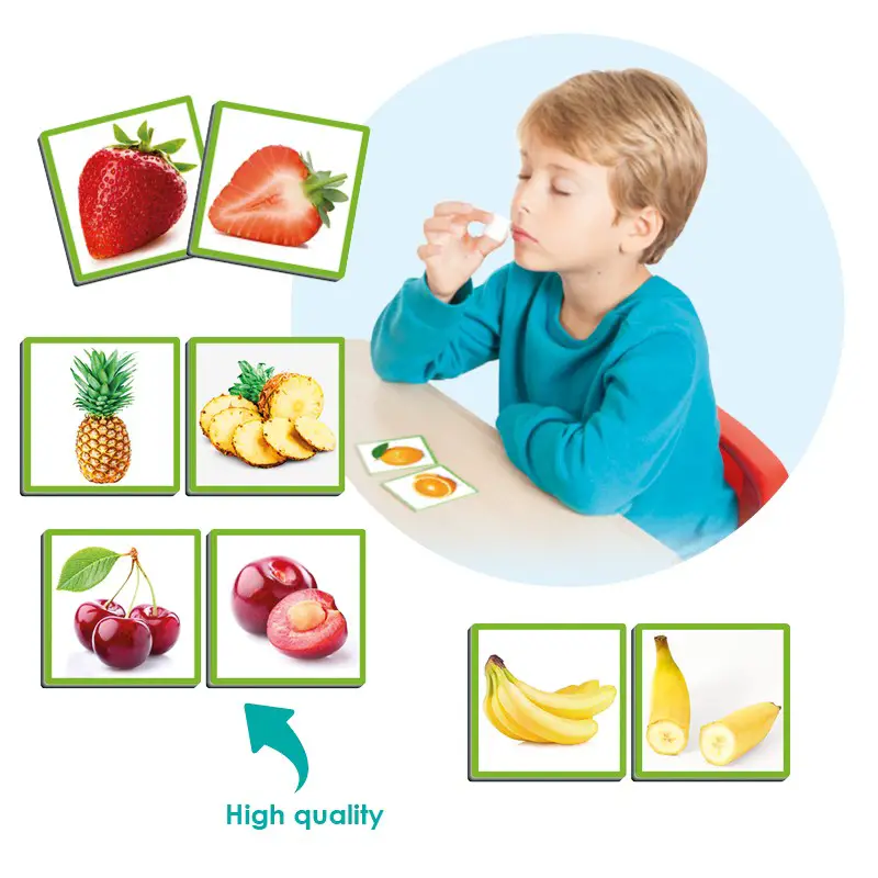 Lotto Frutti e Aromi - 24 tessere + 12 flaconi - Sviluppo sensoriale