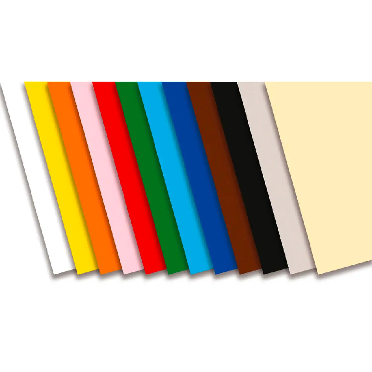 Cartoncino Colorato Premium Liscio Assortimento Plus - 25 Fogli 50x70 cm - Carta e cartoncino