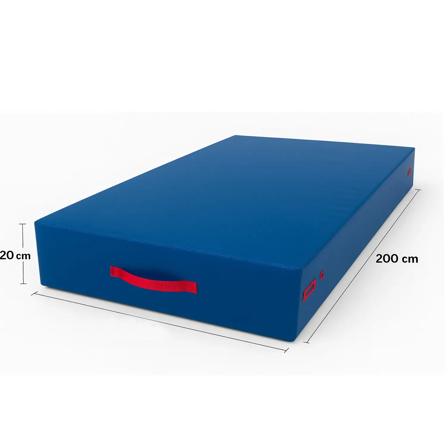 Materasso Ginnico Liscio 100x200x20 cm – Materasso Palestra Blu Ignifugo - Attrezzature sportive