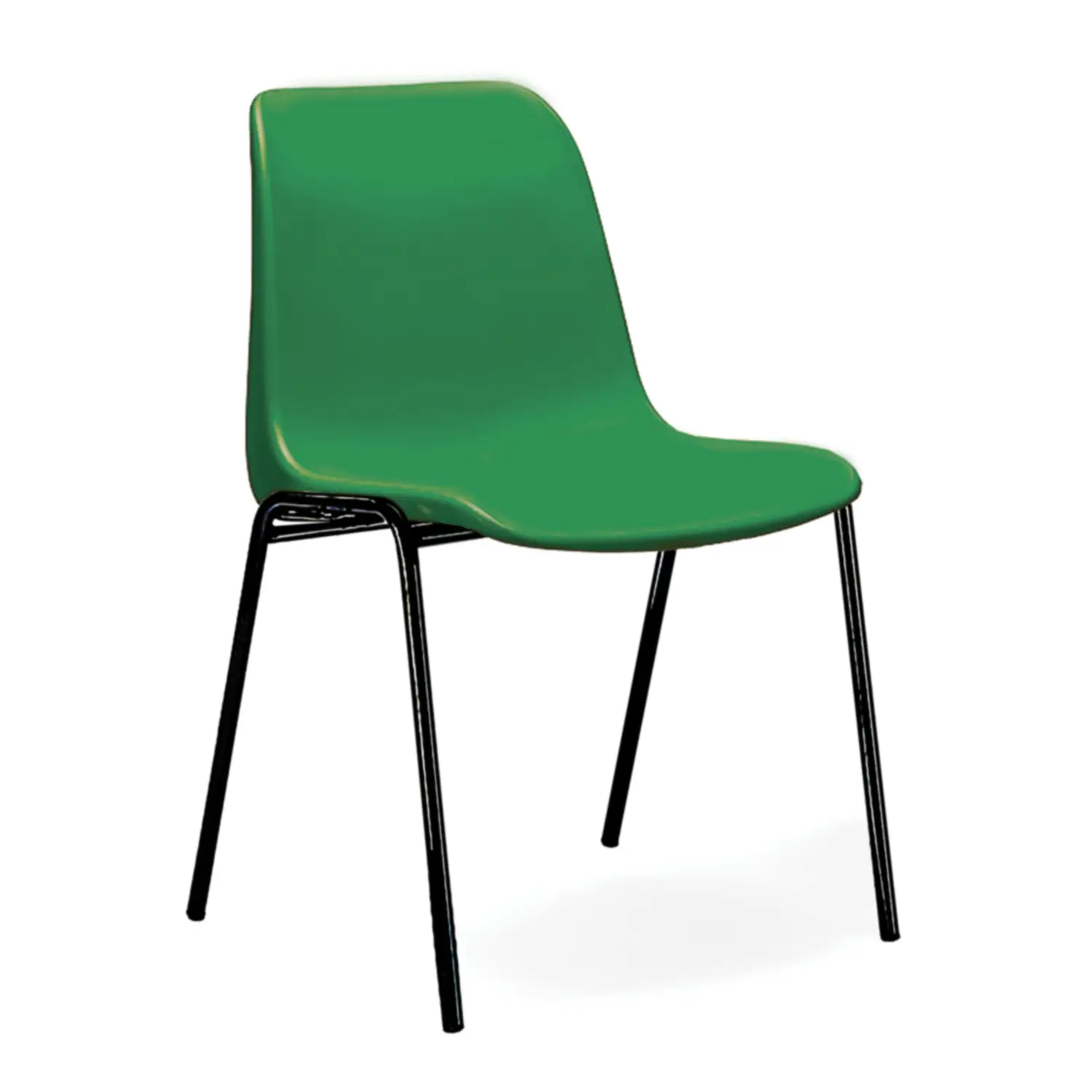 Sedia Per Adulti Impilabile Helene Altezza 46 Cm Verde Per Ambienti Scolastici - Sedie in plastica