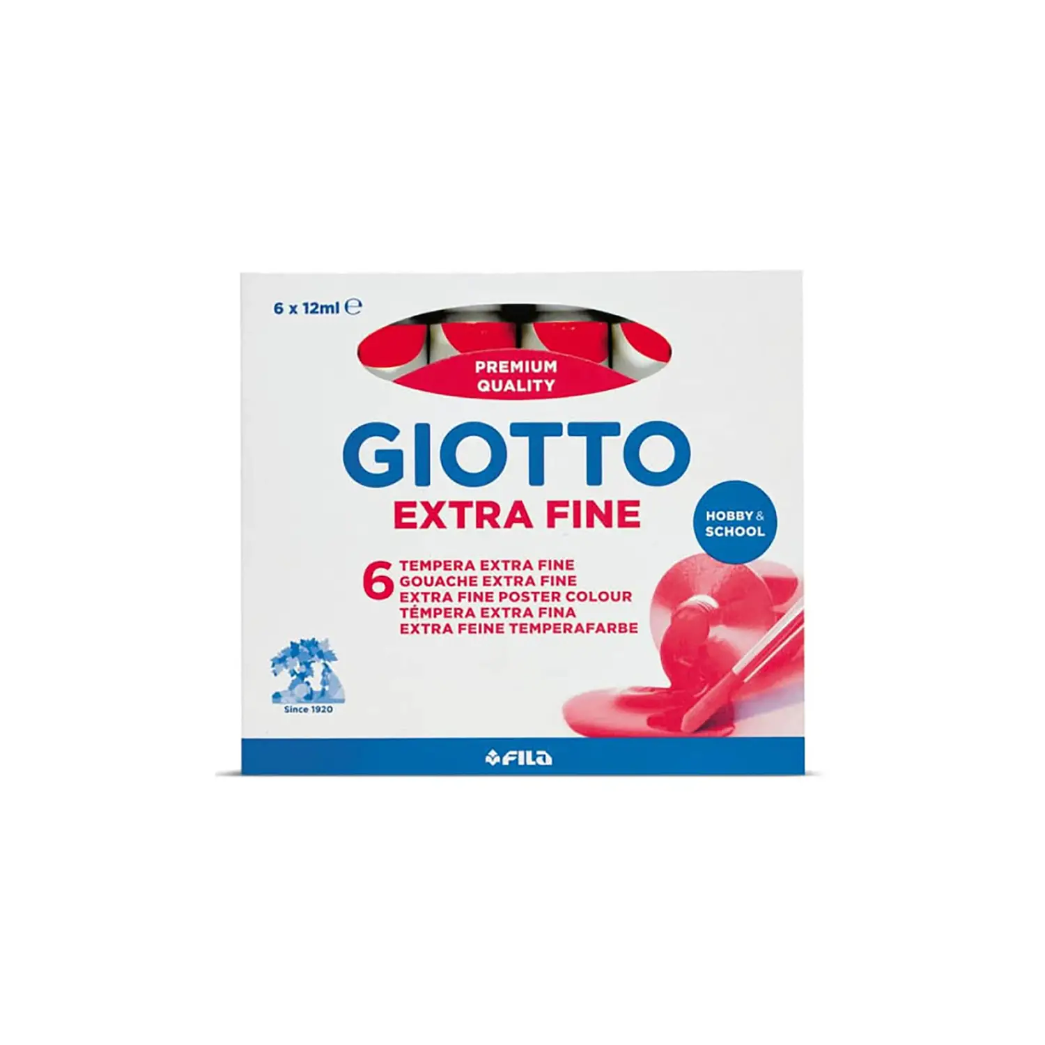 Tempera Giotto Tubetto 12 ml - Carminio - Tempere