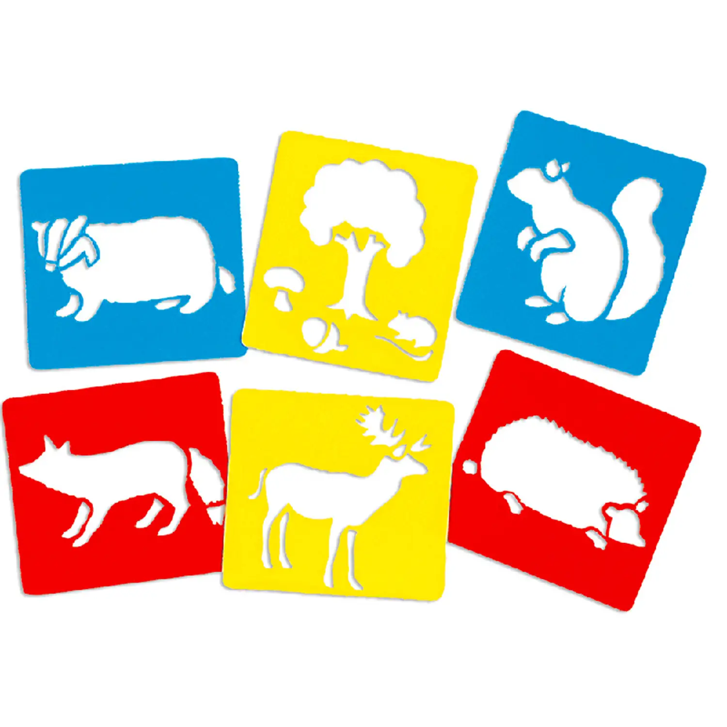 Stencil Sagome Animali Serie 2 – Avventure nel Bosco Incantato - Stencil