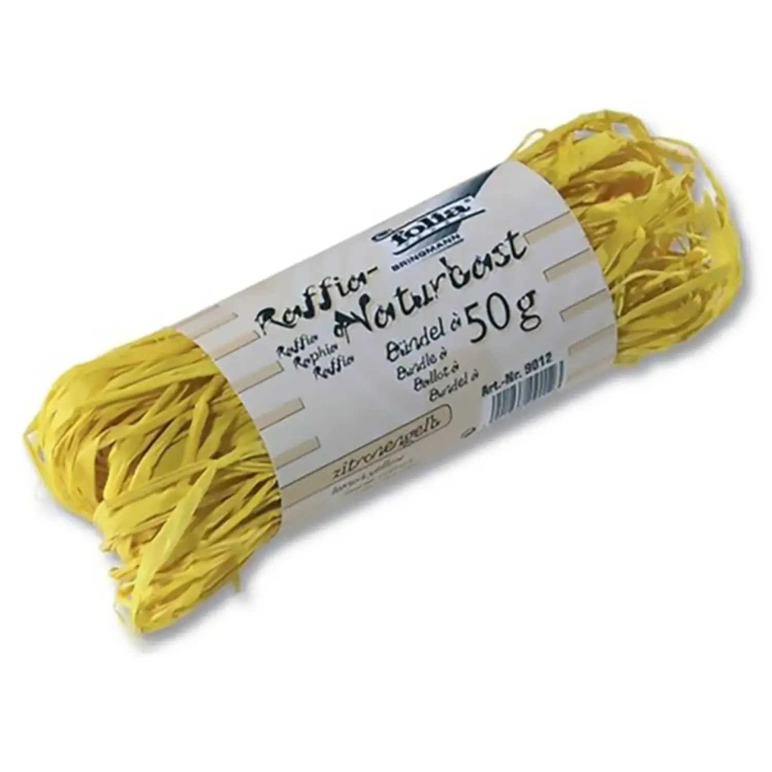 Raffia Vegetale Giallo Banana – Matassina 50 gr - Rafia, nastri e cordoncini
