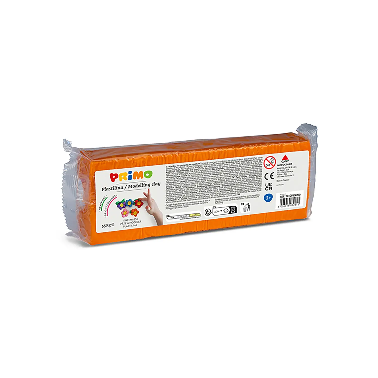 Plastilina Primo – Panetto 550 gr – Colore Arancio - Paste per modellare